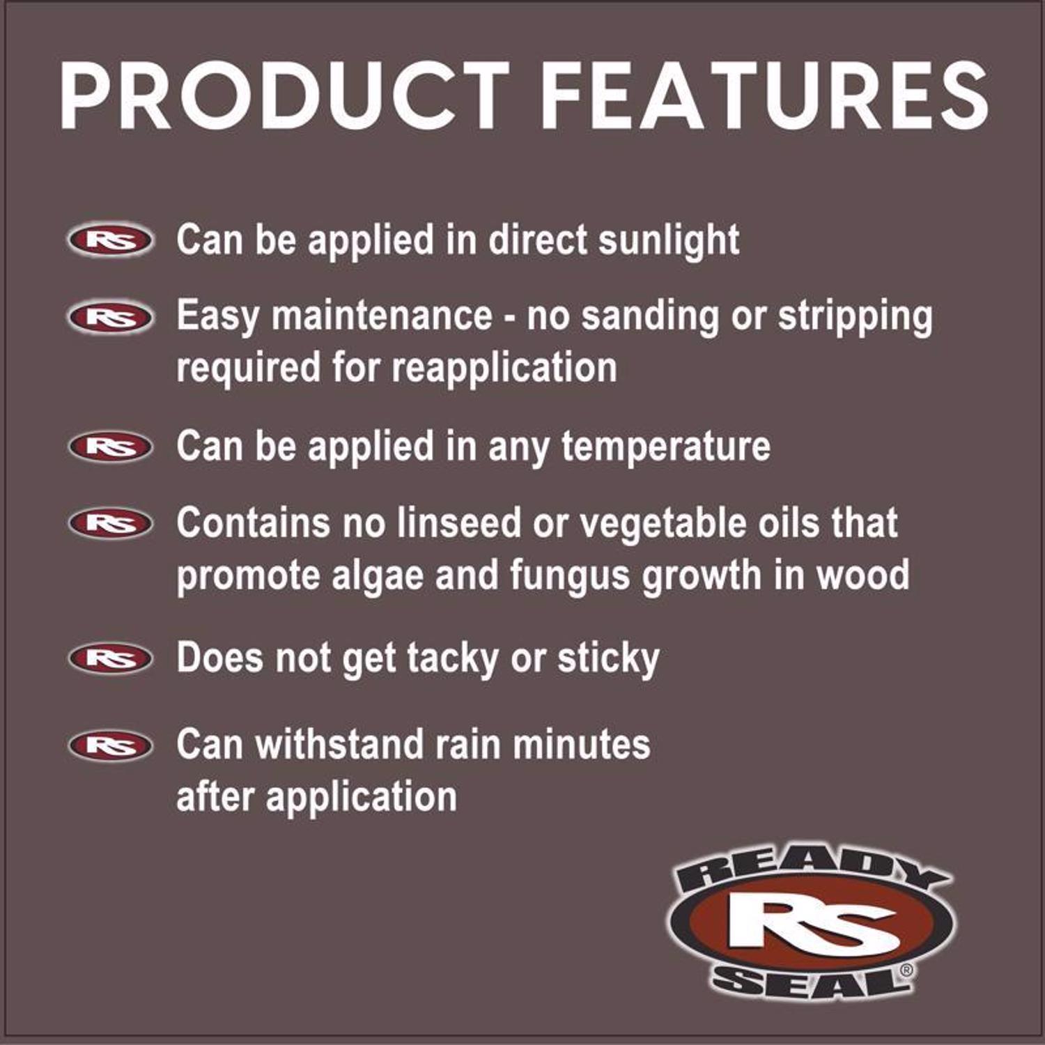 Ready Seal Goof Proof Semi-Transparent Flat Pecan Oil-Based Penetrating Wood Stain/Sealer 1 gal
