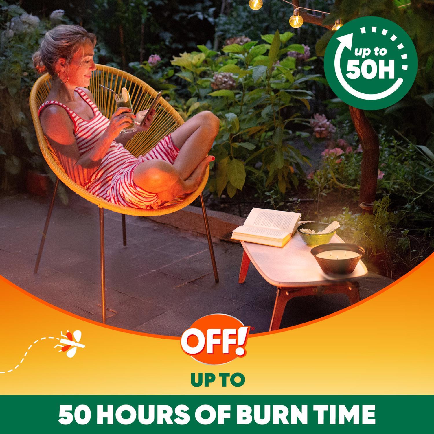 OFF! Citronella Candle Solid For Flying Insects 23 oz
