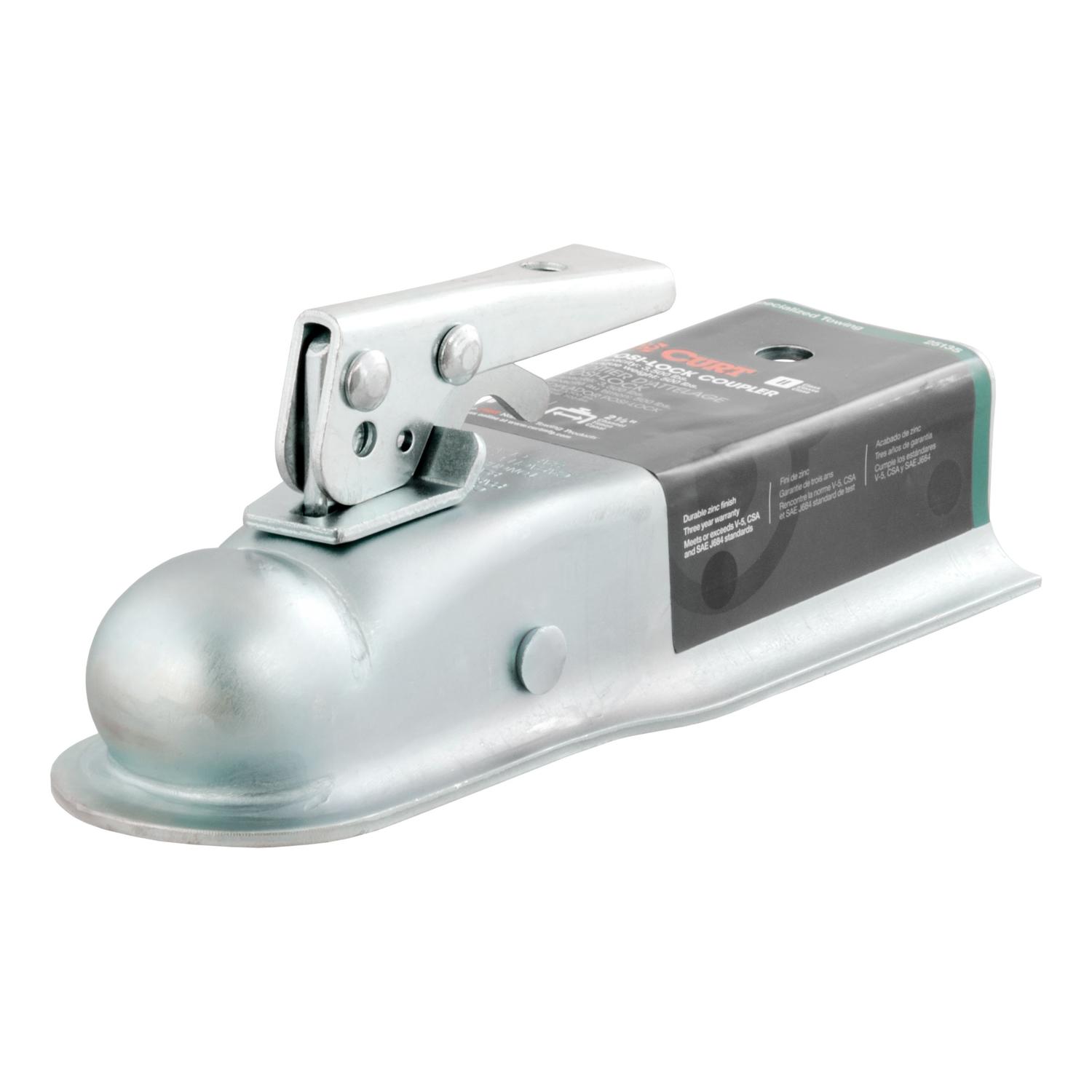 CURT 3500 lb. cap. 2 in. Straight-Tongue Coupler