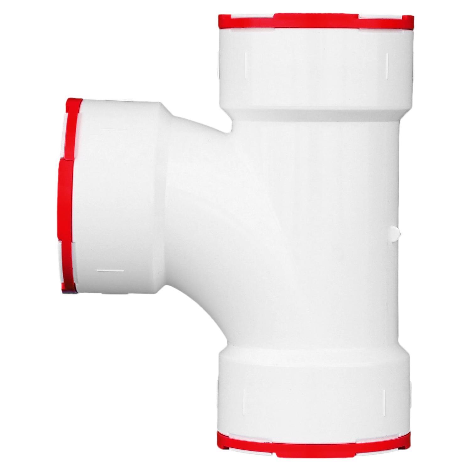 Charlotte Pipe Schedule 40 2 in. Hub X 2 in. D Hub PVC Sanitary Tee 1 pk