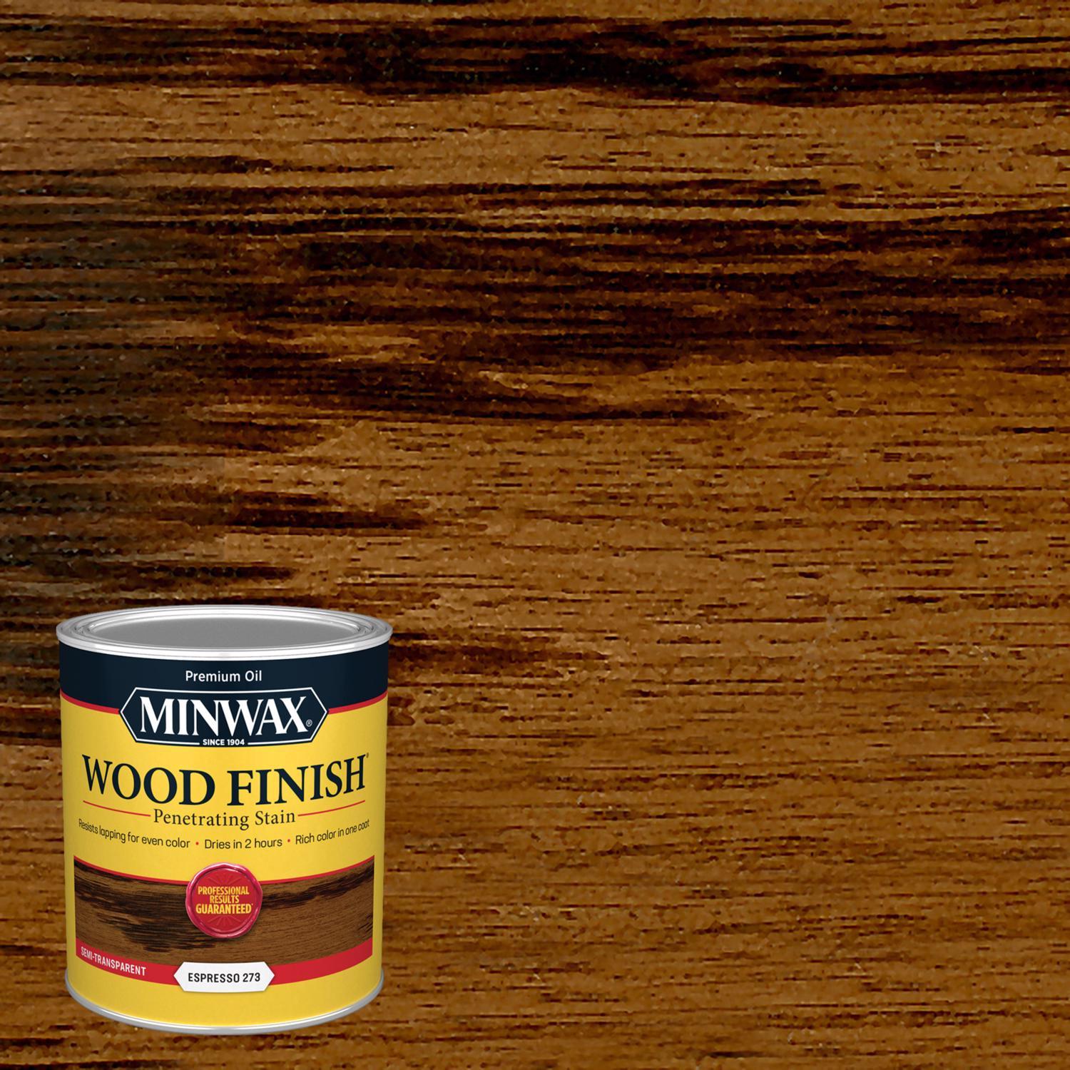 Minwax Wood Finish Semi-Transparent Espresso Oil-Based Penetrating Wood Finish 1 qt