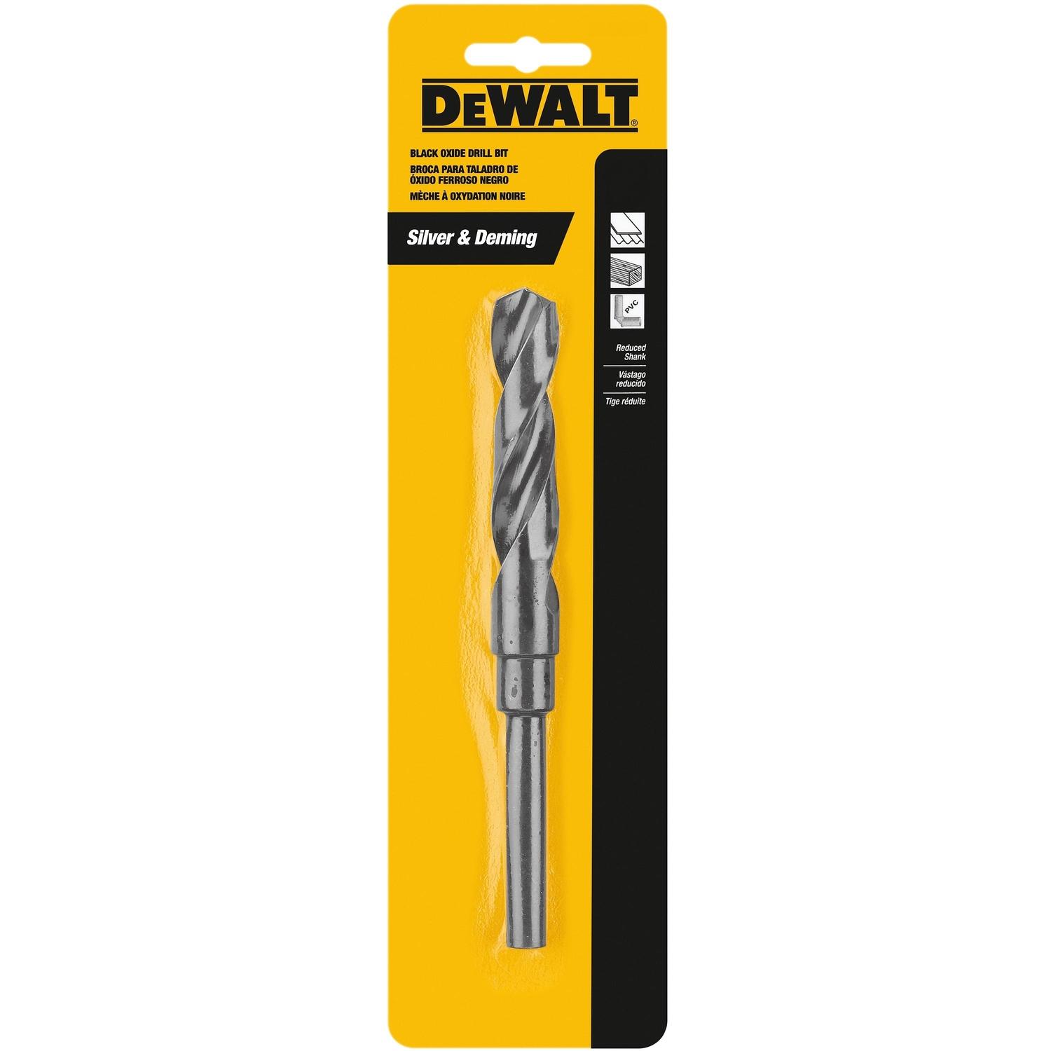 DeWalt Black & Gold 11/16 in. X 6 in. L High Speed Steel Split Point Twist Drill Bit Straight Shank