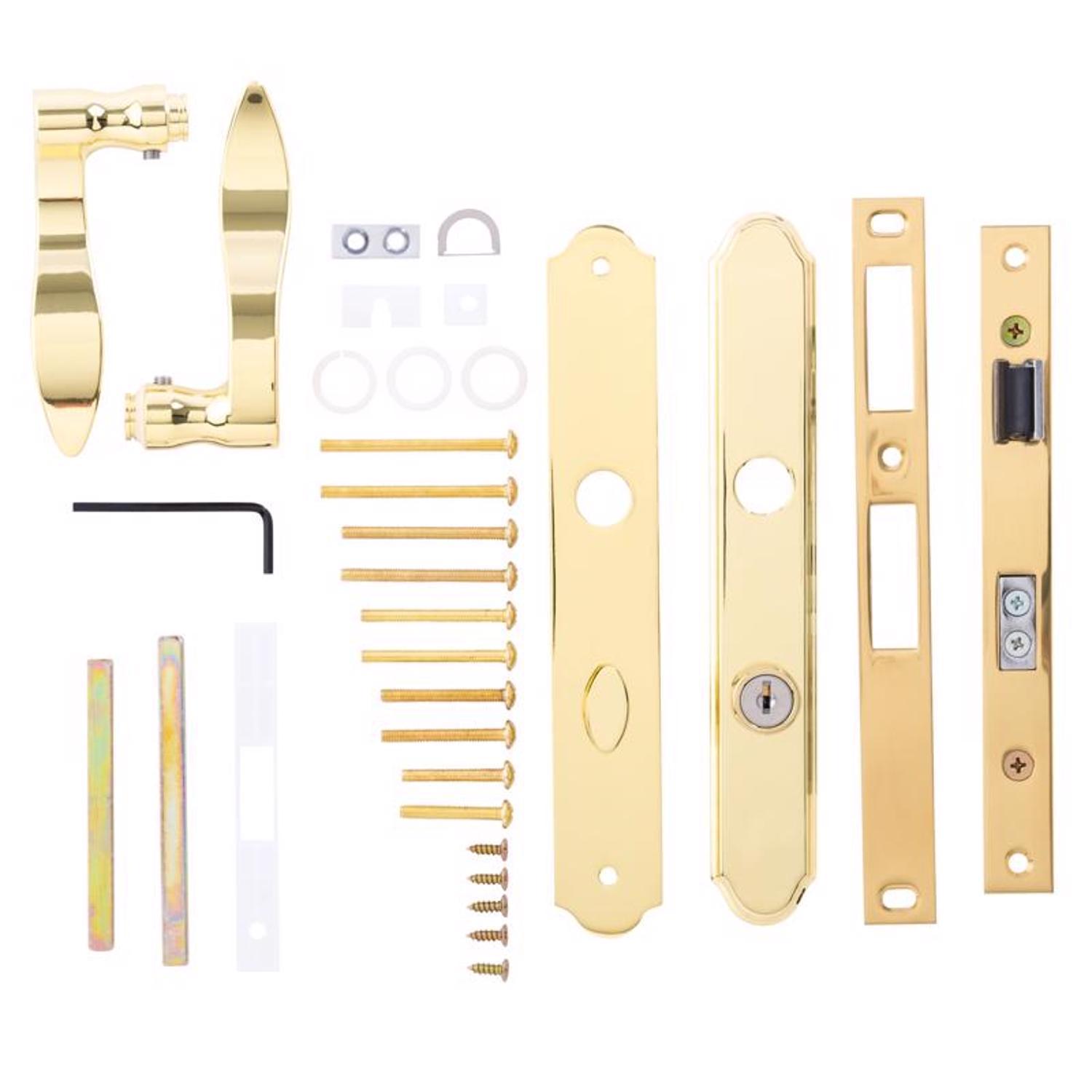 Ace Polished Brass Gold Metal Mortise Latch 1 pk