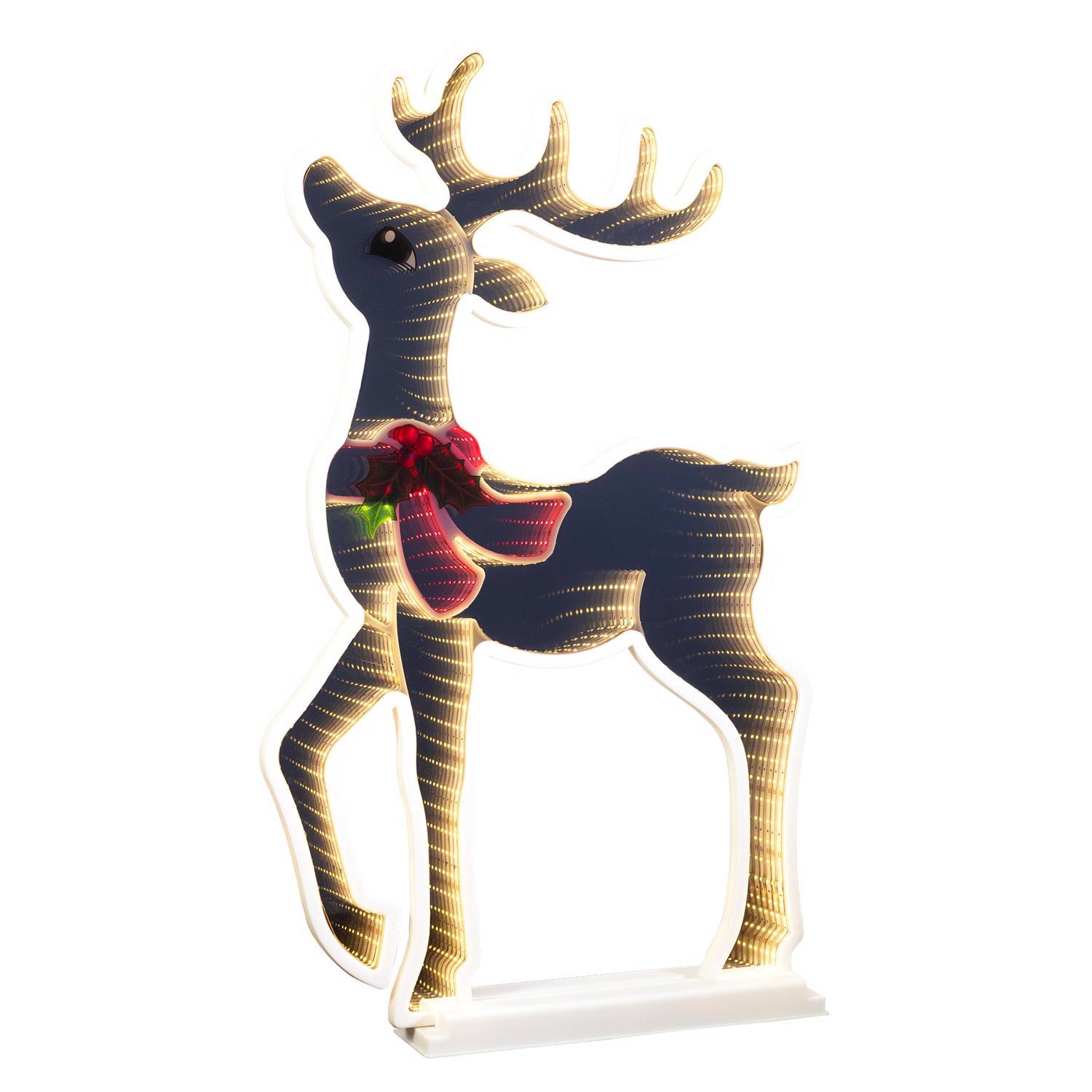 Celebrations LED Infinity Heads-up Deer 30 in. Yard Decor