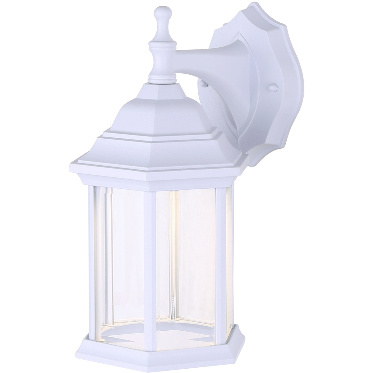 Dane LED White Outdoor Wall Light