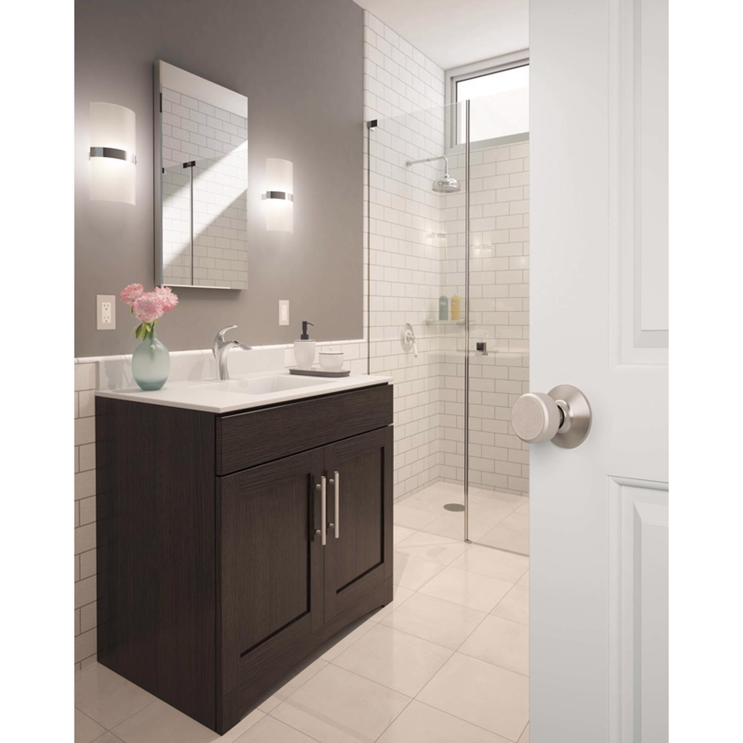 Schlage Bowery Satin Nickel Passage Knob Right or Left Handed