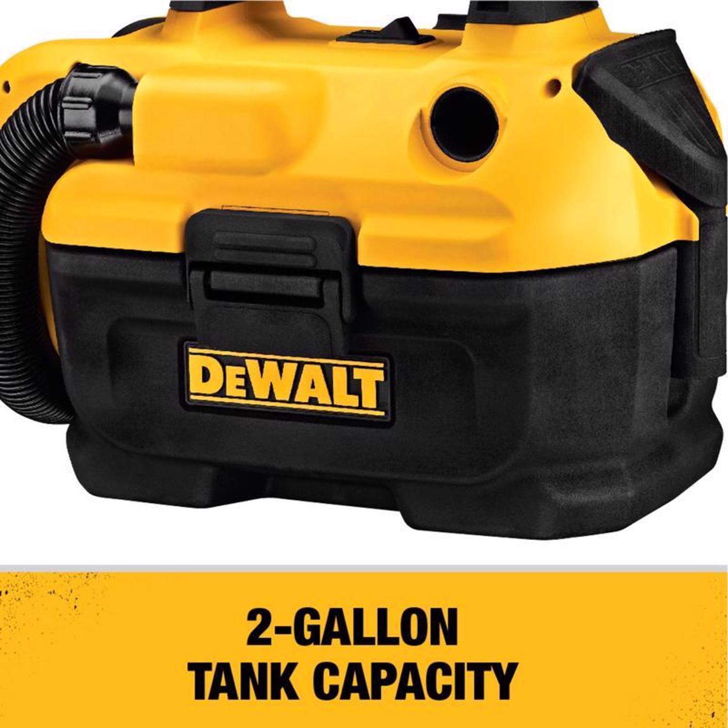 DeWalt 20V MAX 2 gal Cordless Wet/Dry Vacuum 20 V