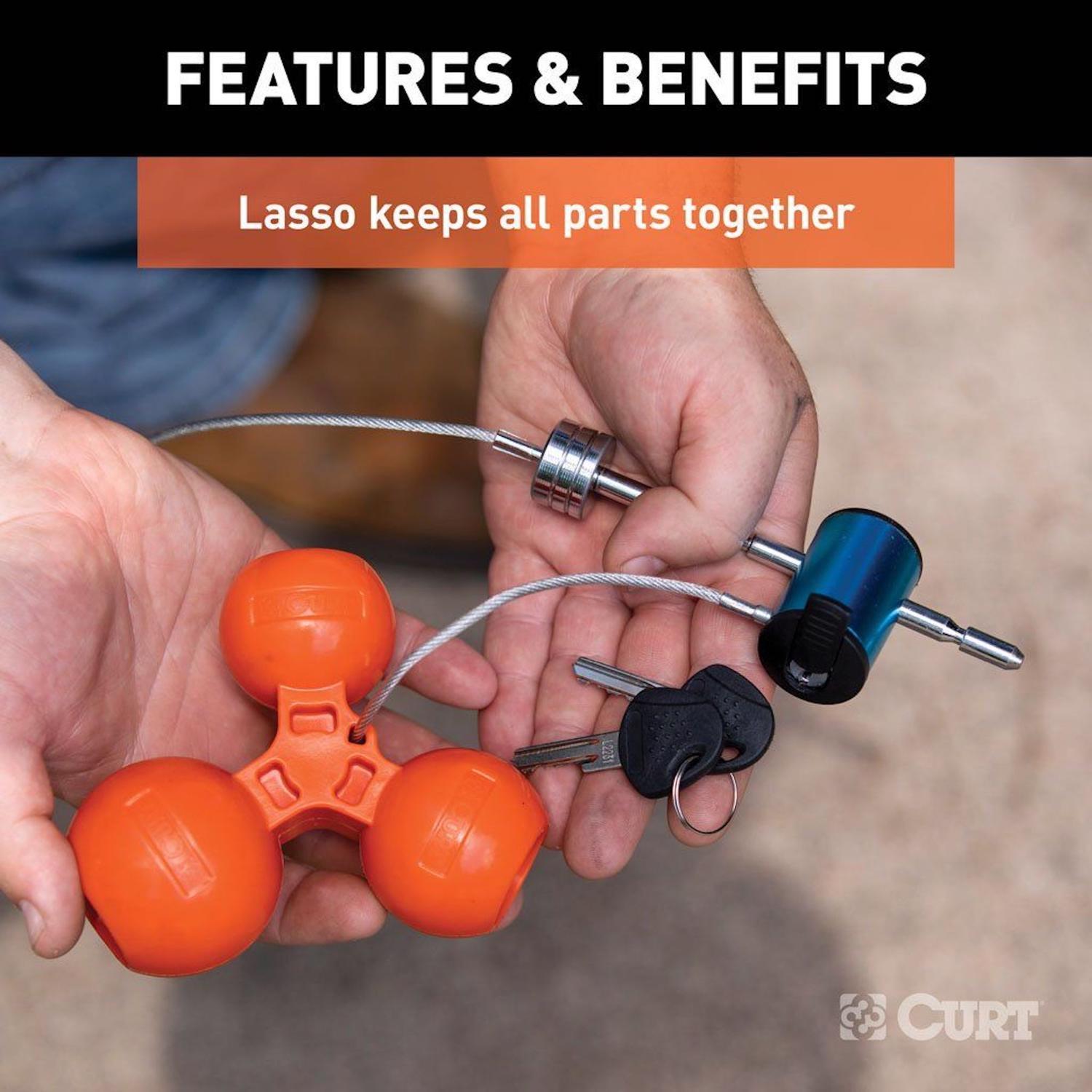 CURT Anti-Theft Trailer Coupler Ball and Lock