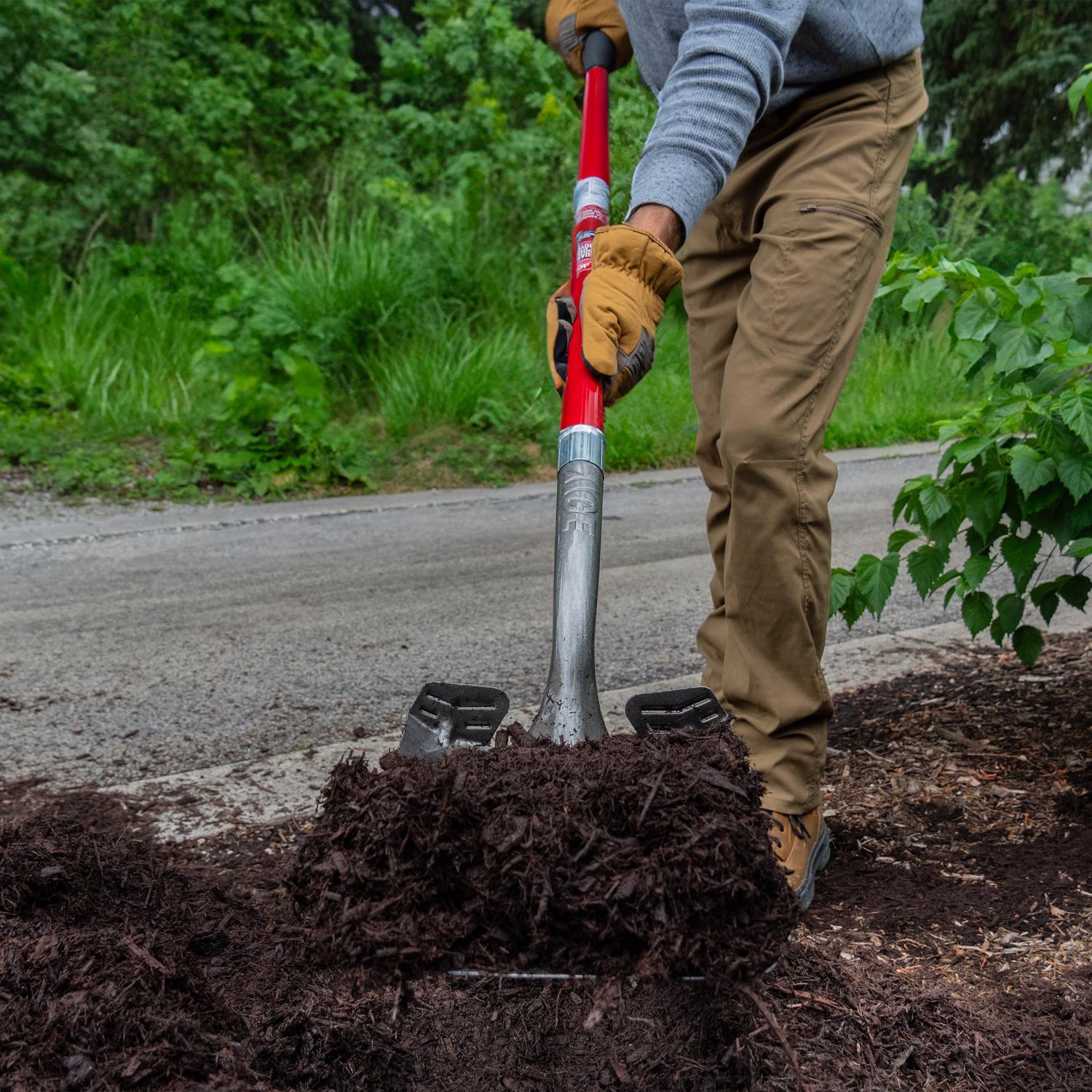 Ace 58 in. Steel Square Transfer Shovel Fiberglass Handle