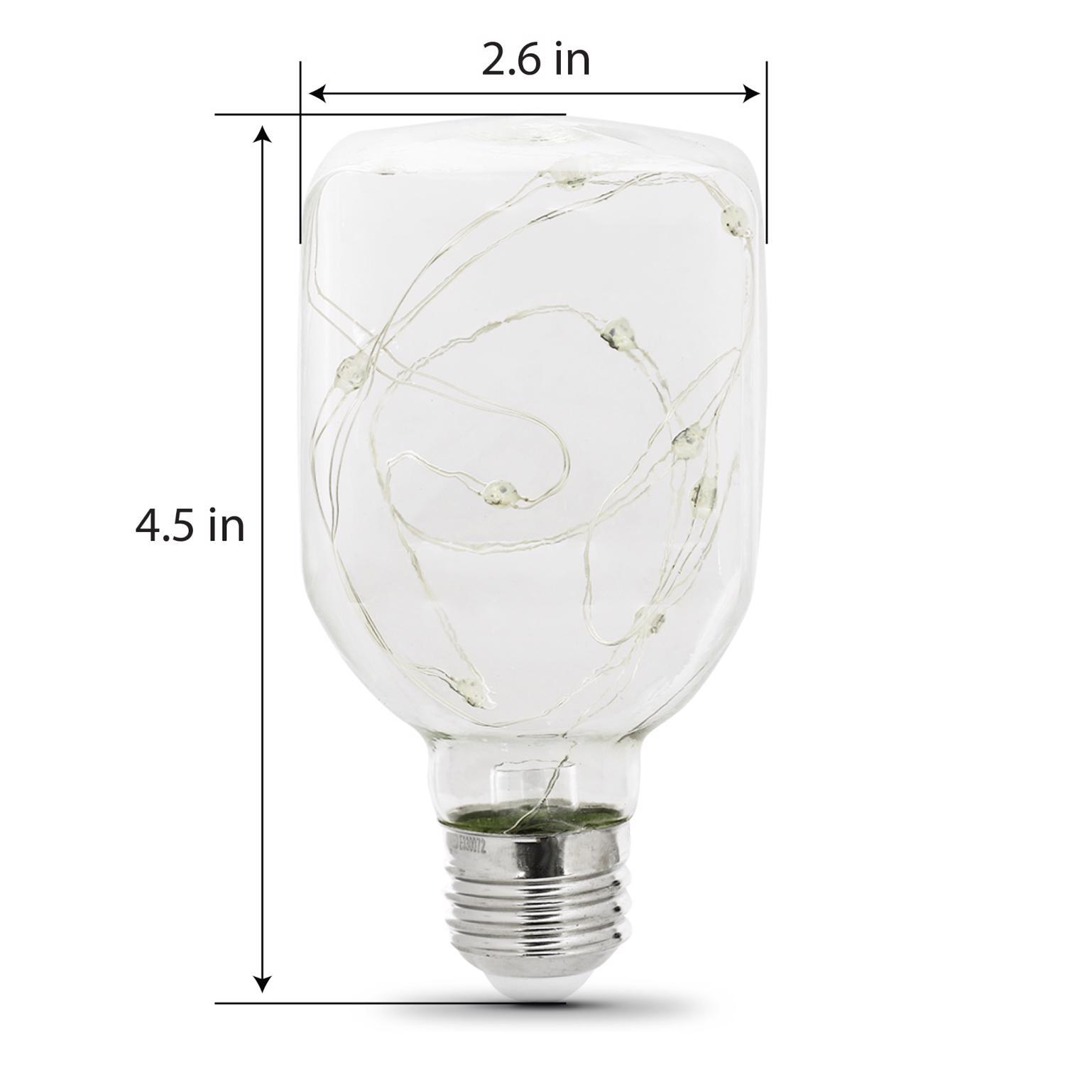 Feit Electric Fairy Square E26 (Medium) LED Bulb Multi-Colored 1 pk