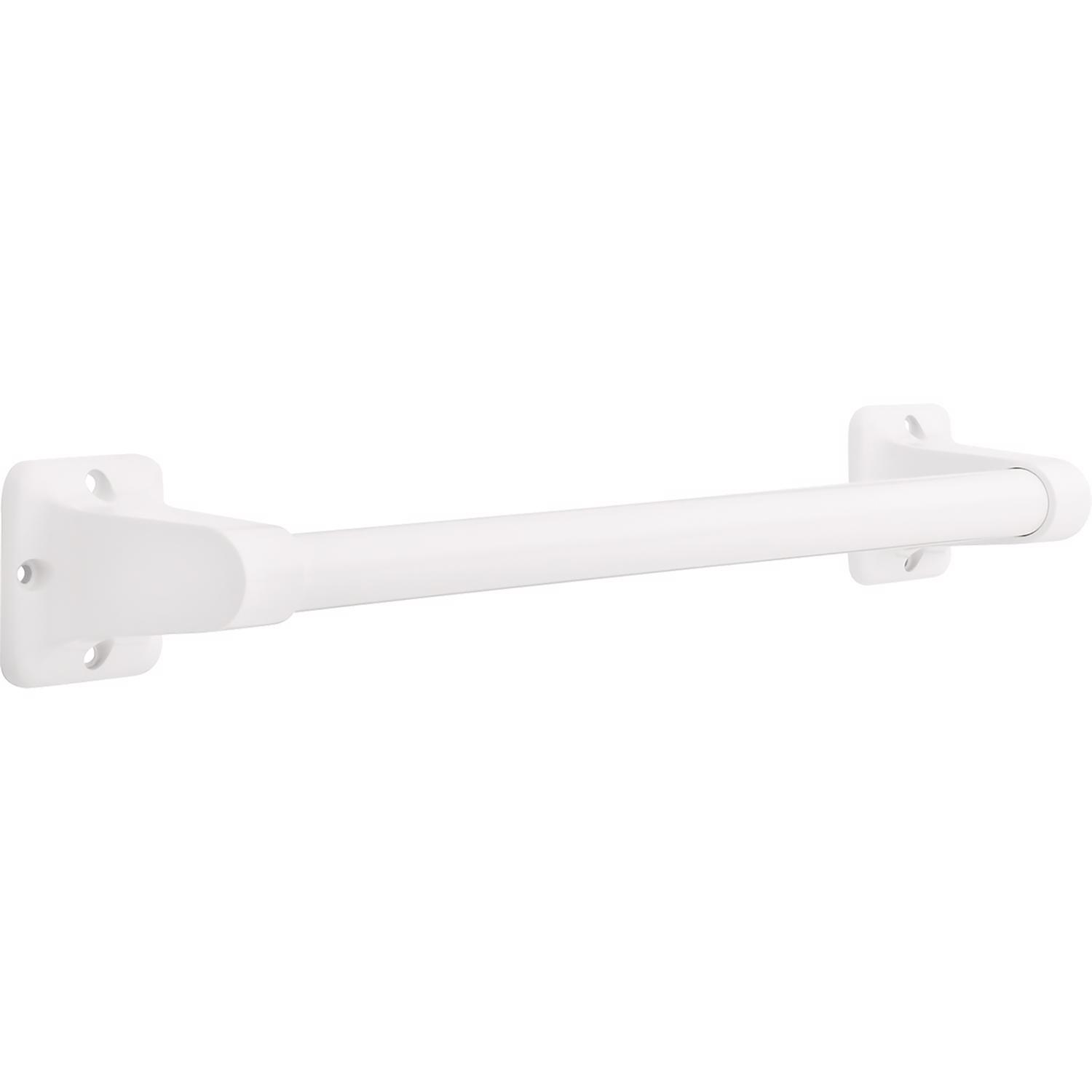 Delta Grab Bar White Stainless Steel 17.63 in. L