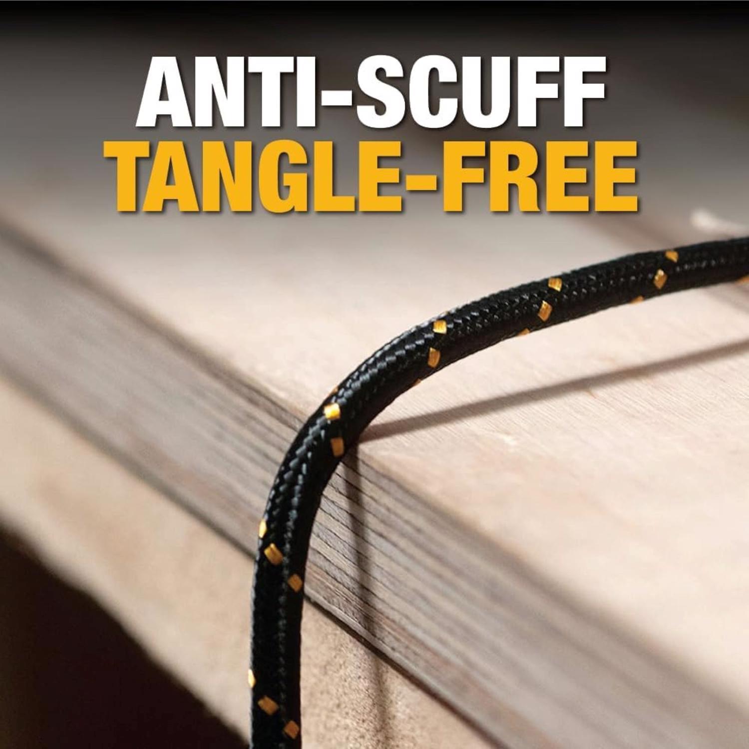 DeWalt USB to Type C Cable 6 ft. Black/Yellow