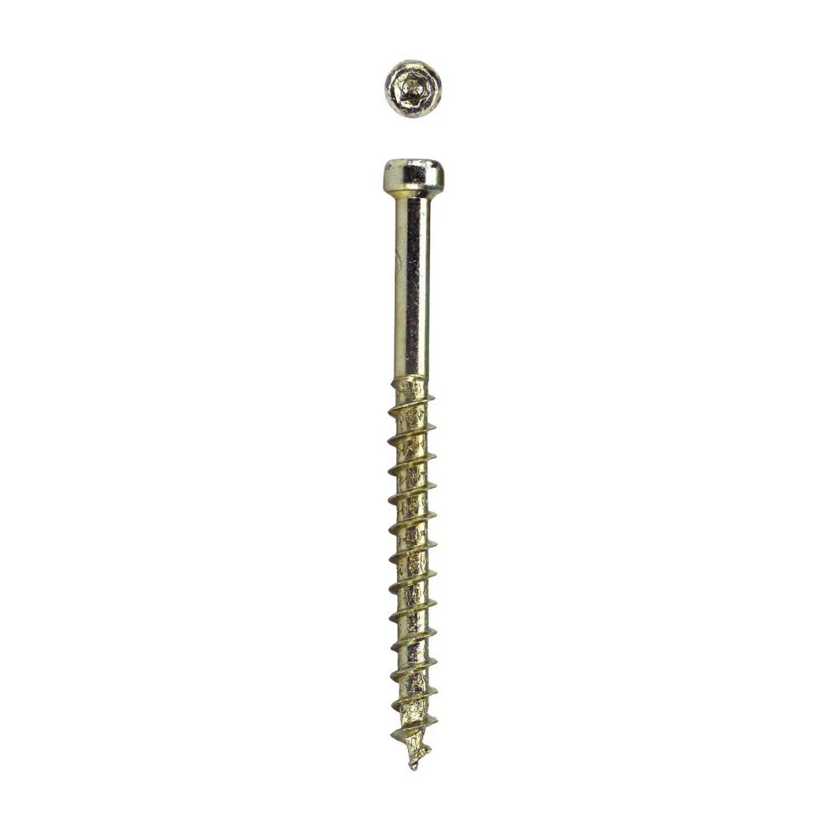 SPAX PowerTrim No. 8 in. x 2 in. L Star Round Head Serrated Trim Screws
