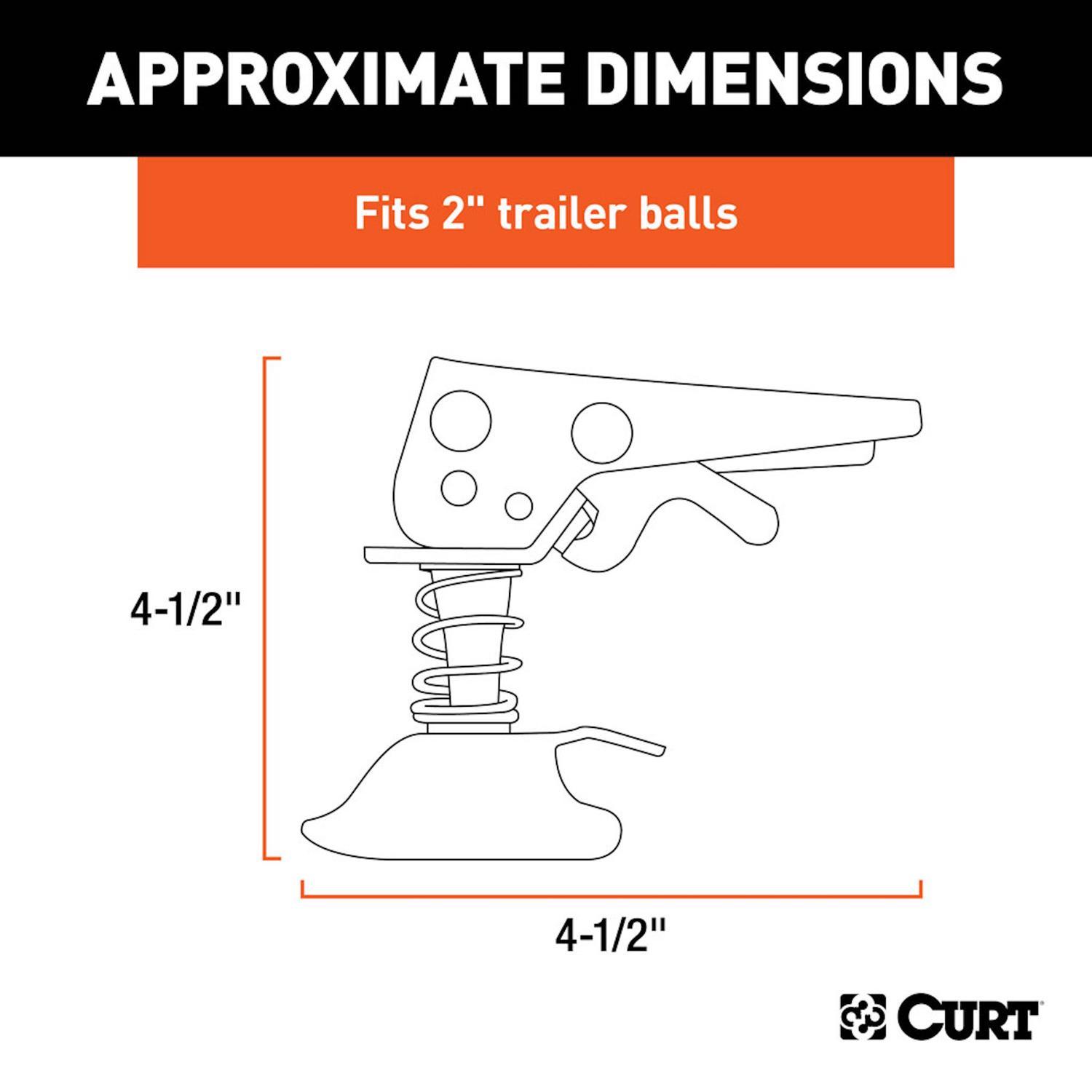 CURT 500 lb. cap. Replacement Coupler Latch