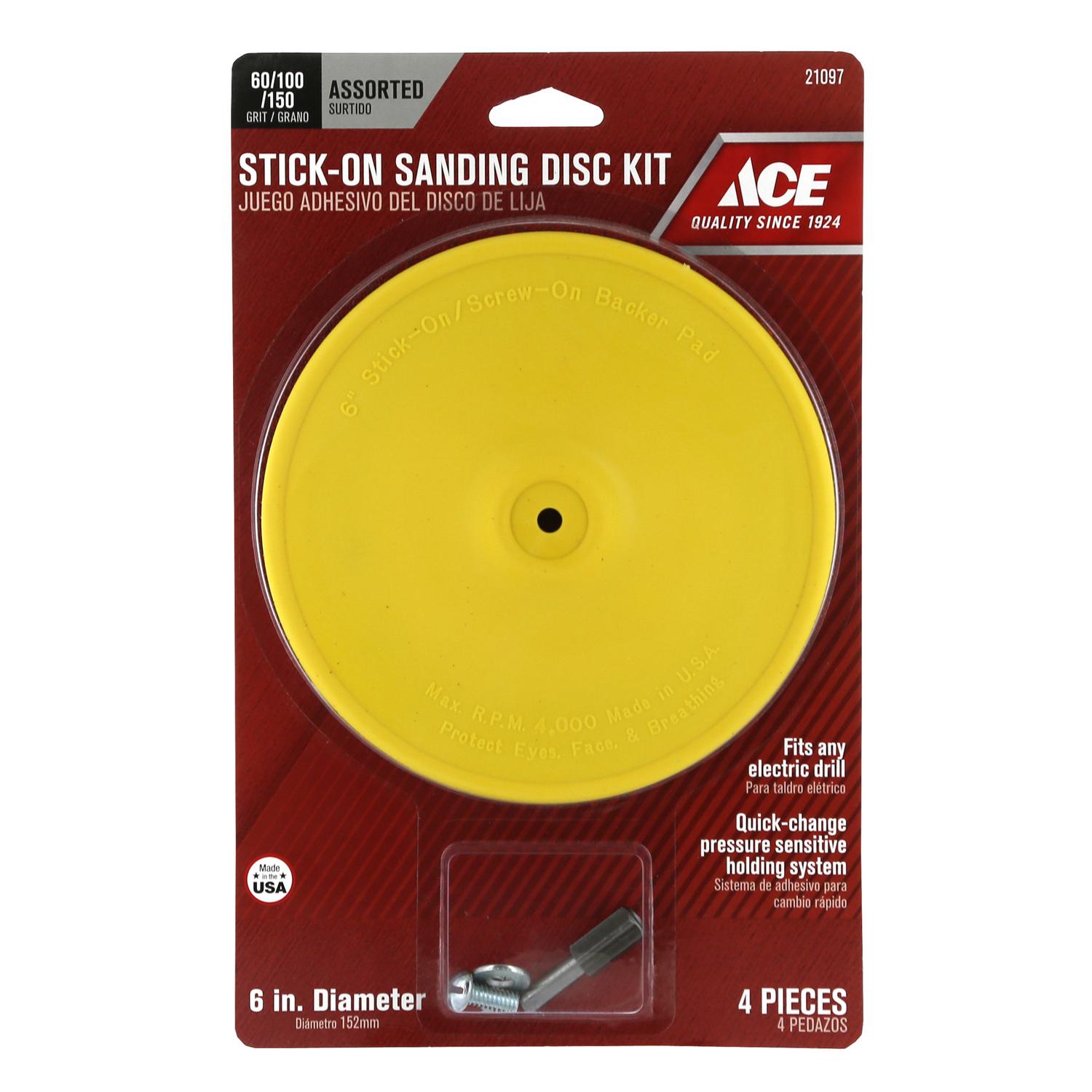Ace 6 in. D Plastic Backing Pad 1/4 in. 3000 rpm 1 pc