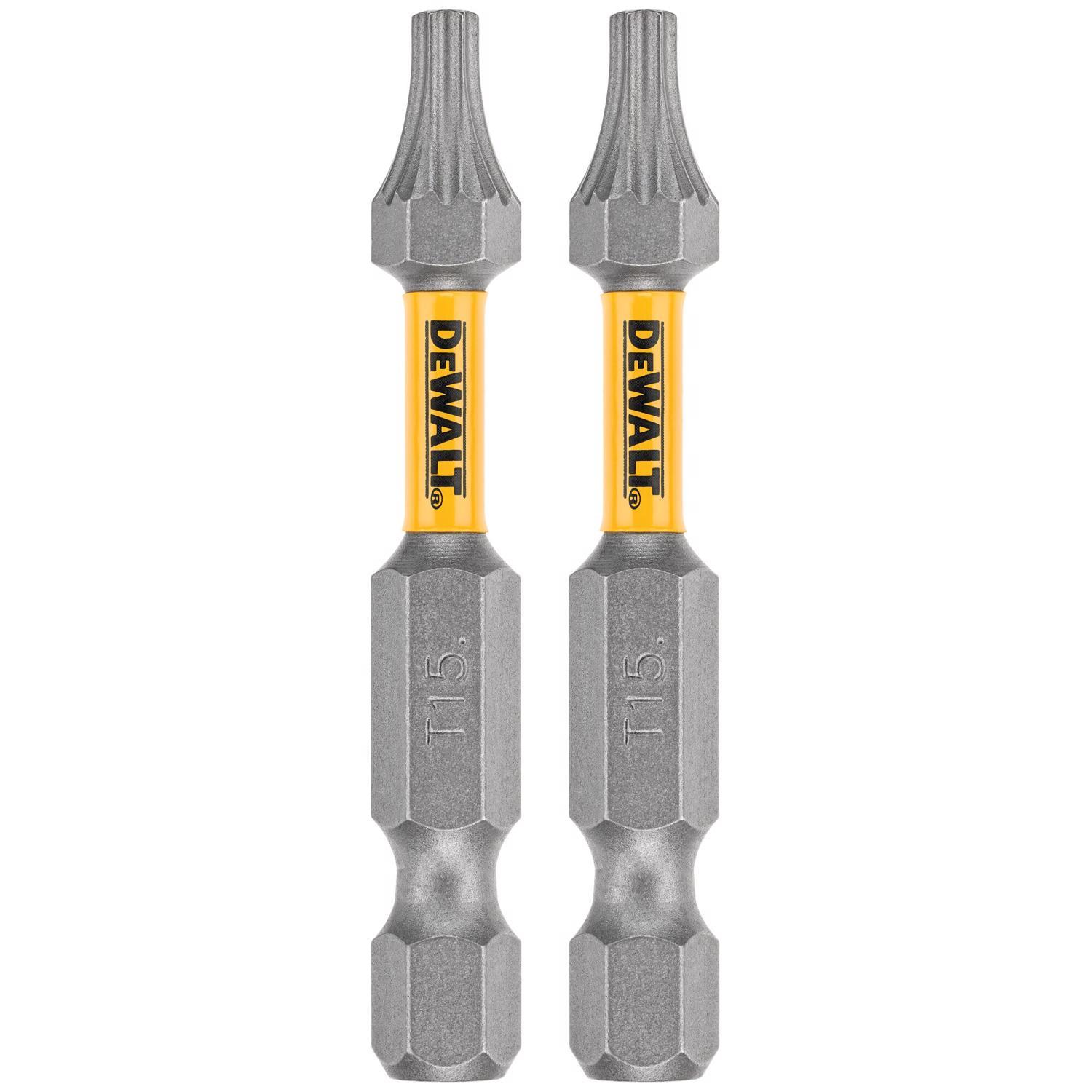 DEWALT Max Fit Torx #15 X 2 in. L Screwdriver Bit Set Steel 2 pk