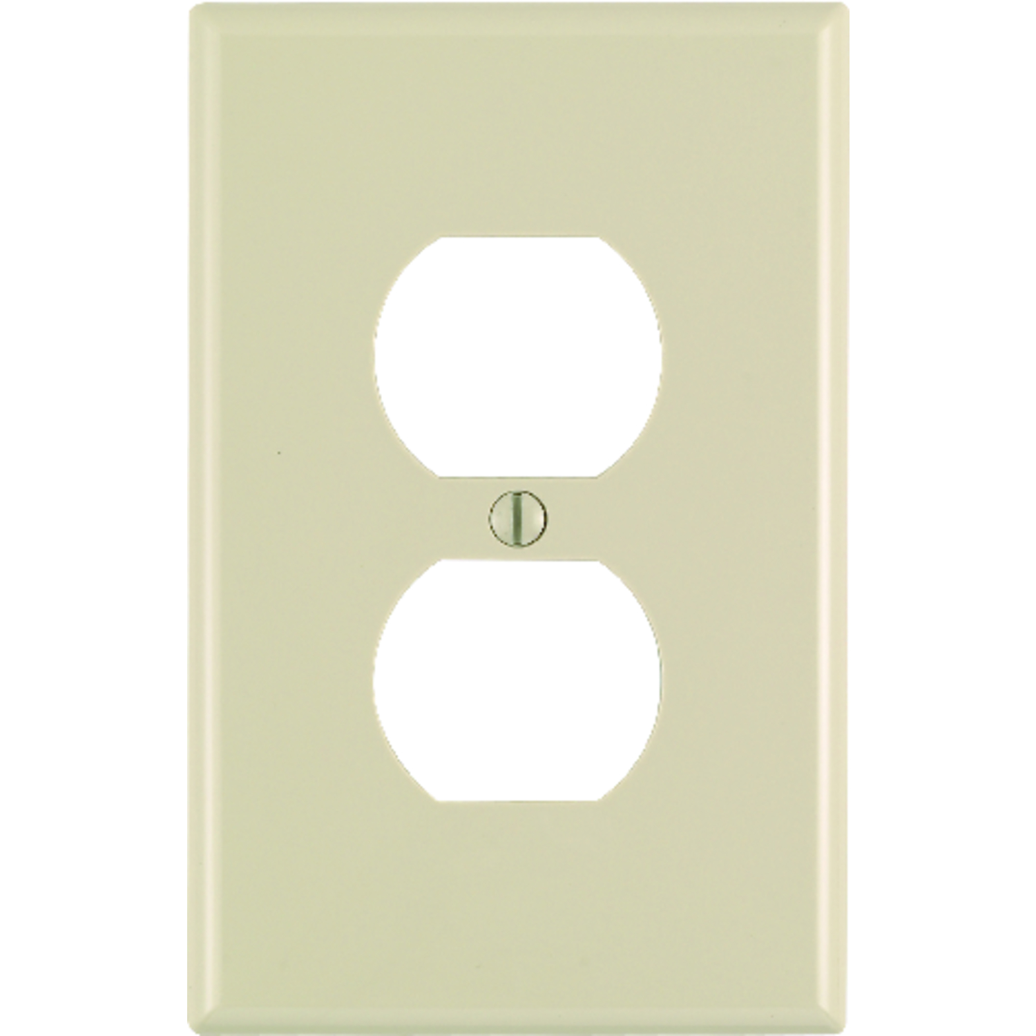 Leviton Ivory 1 gang Nylon Duplex Outlet Wall Plate 1 pk