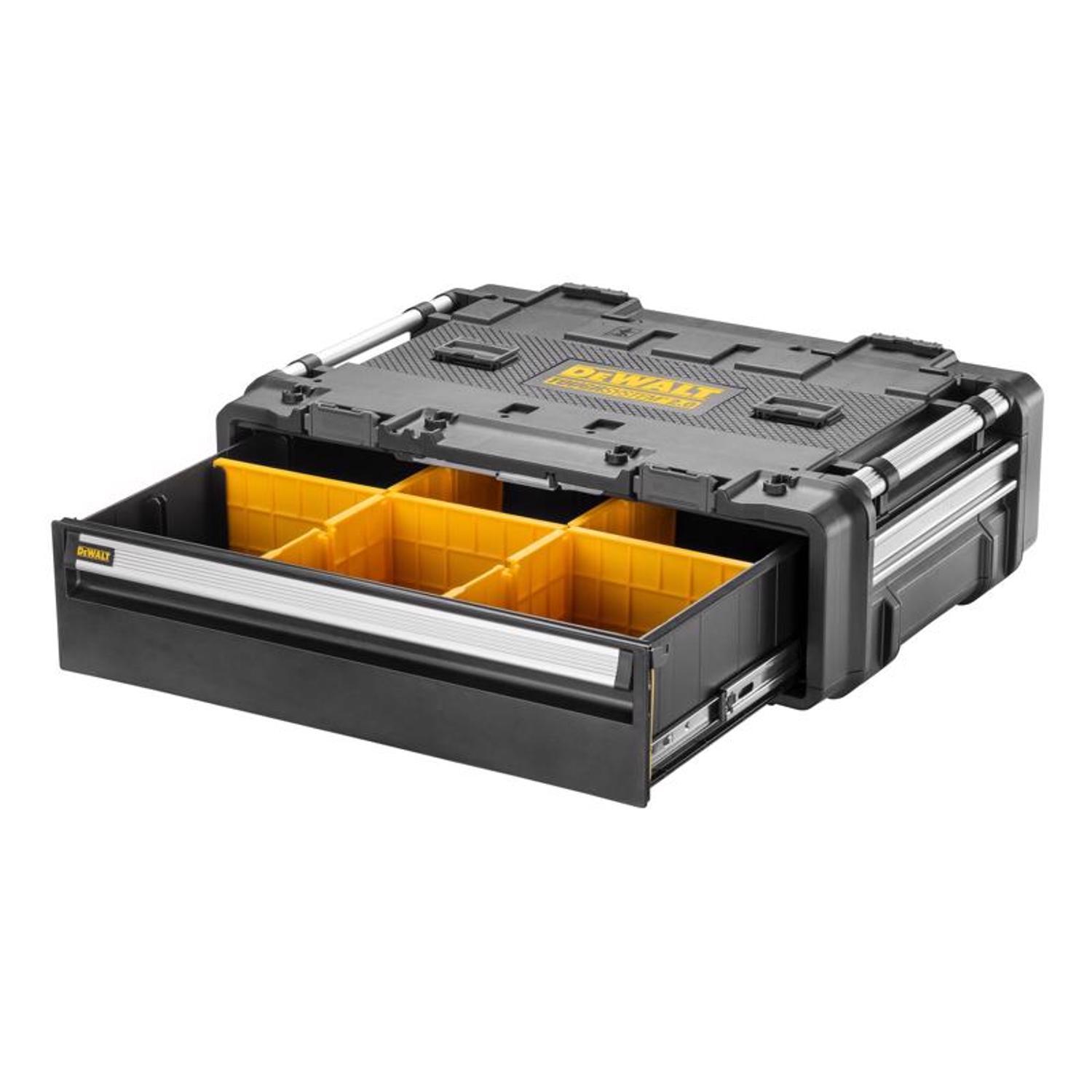 DEWALT ToughSystem 2.0 DXL 30 in. Single Deep Drawer Tool Box 2633.4 cu in Black/Yellow