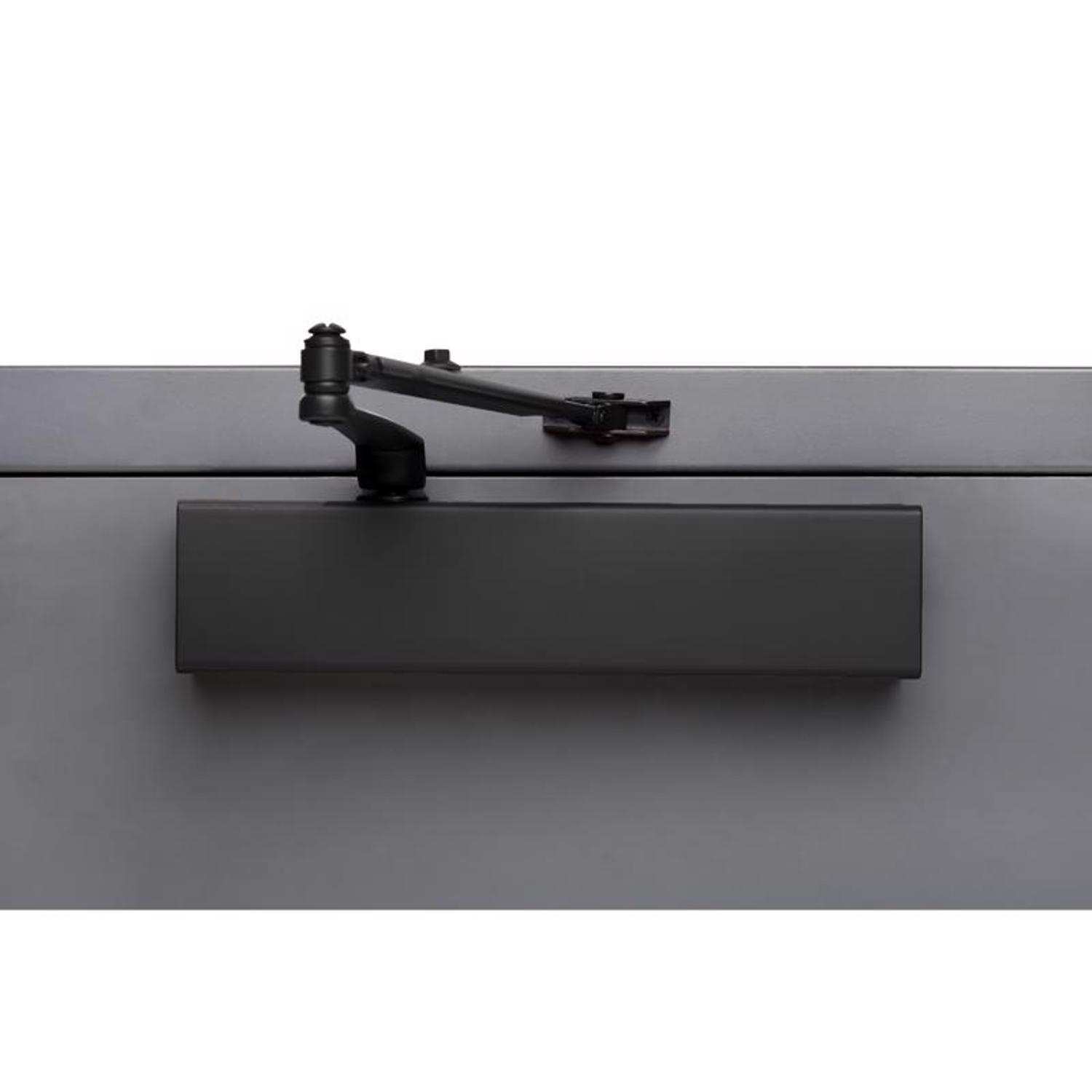 Brinks Commercial Matte Black Metal Hydraulic Adjustable Door Closer Grade 1