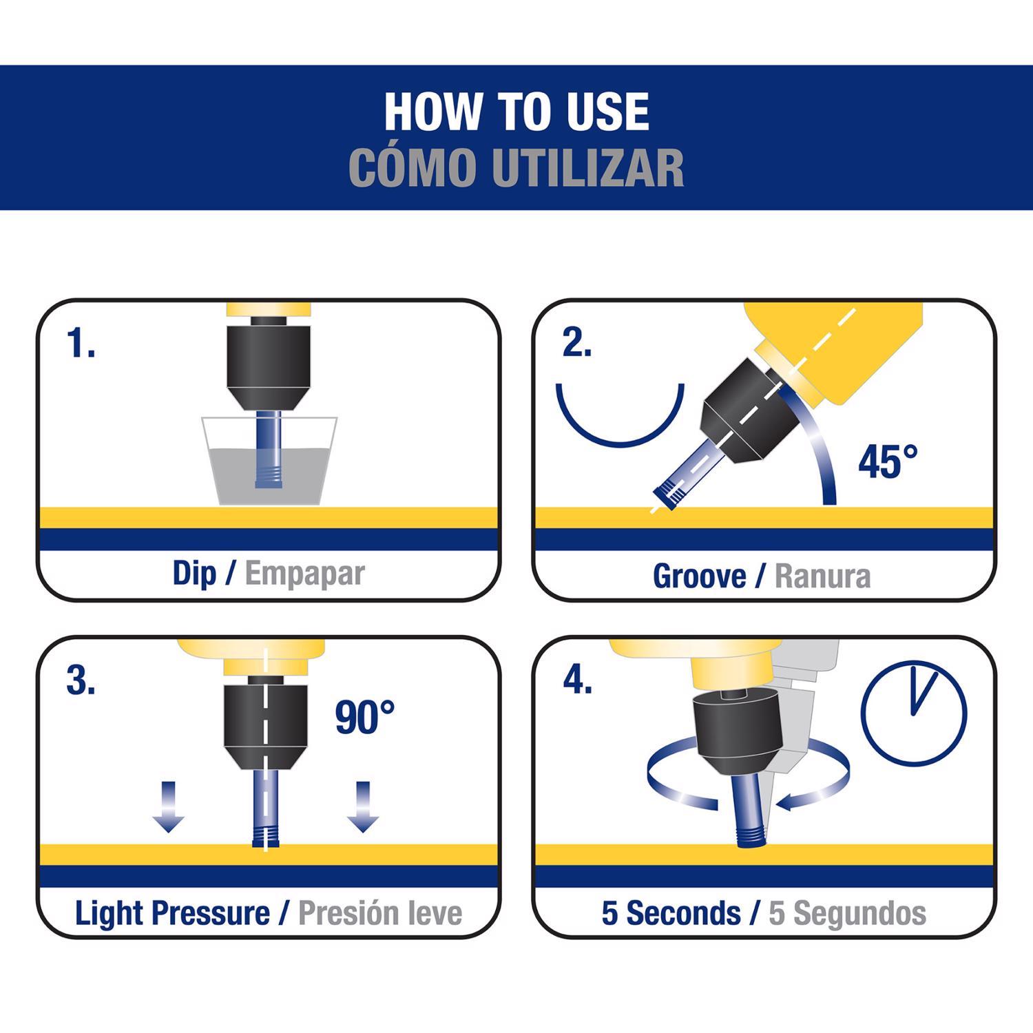 QEP 1-3/8 in. Diamond Wet/Dry Tile Hole Saw 1 pc