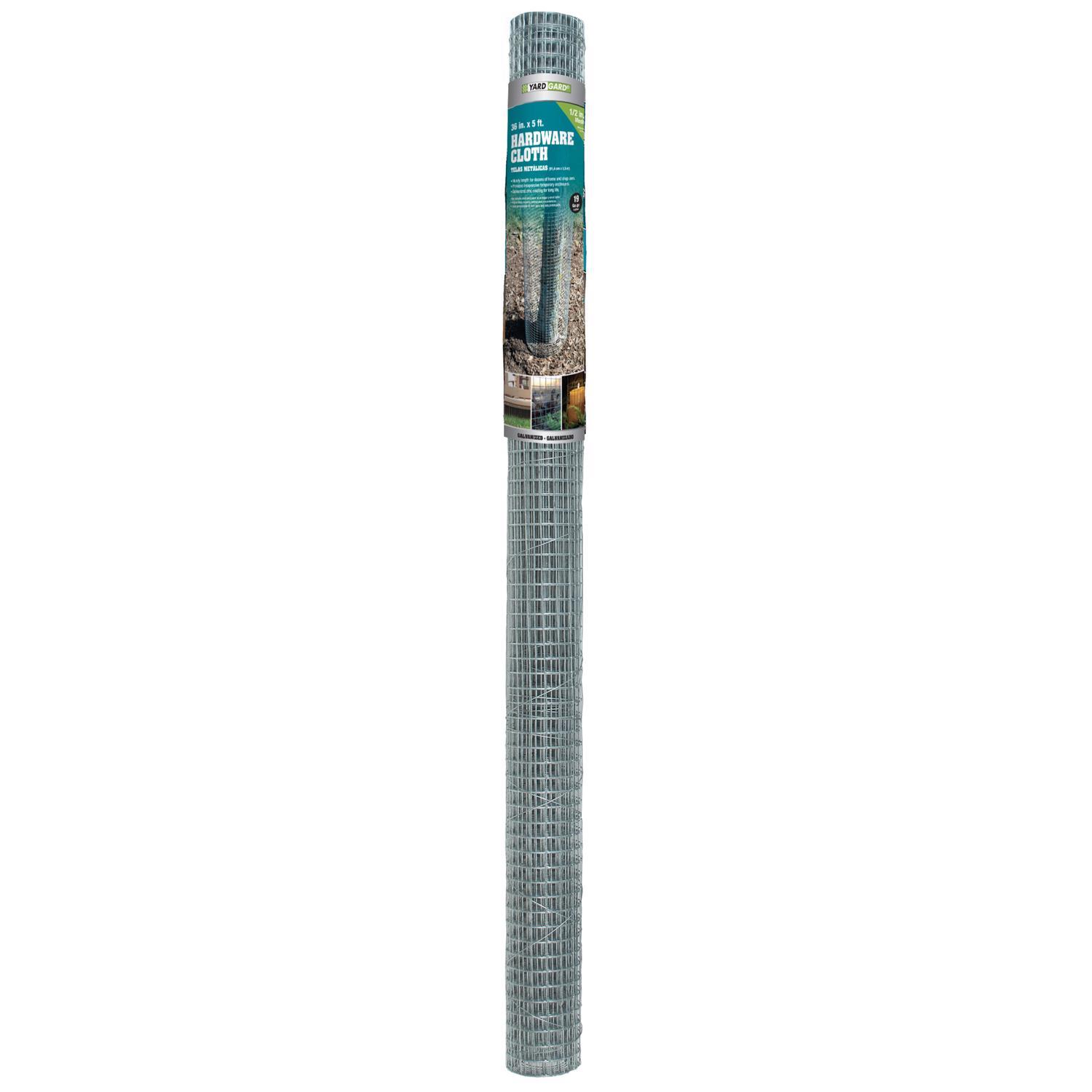 Garden Craft 36 in. H X 5 ft. L Galvanized Steel Hardware Cloth 1/2 in.