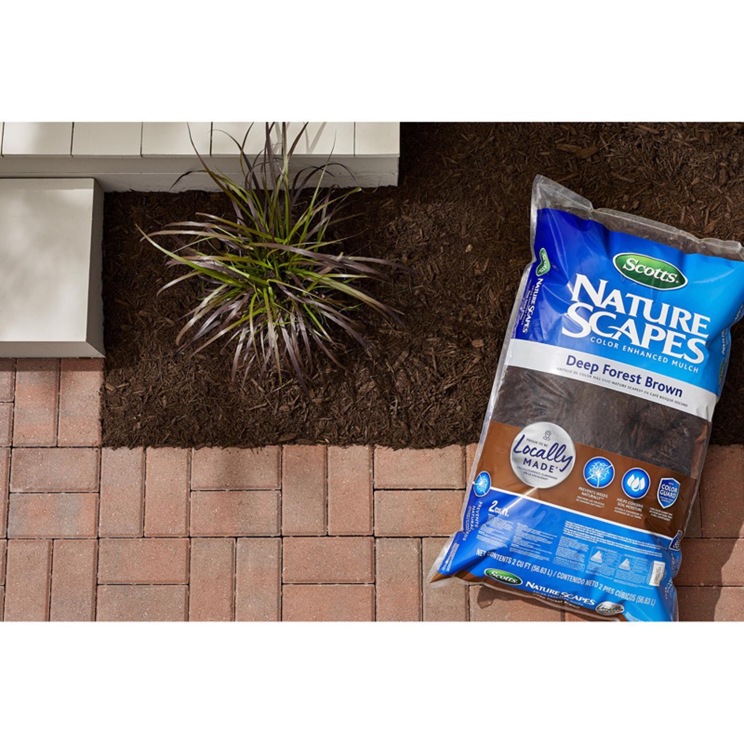 Scotts  Nature Scapes 2 cu. ft. Deep Forest Brown Bark Color Enhanced Mulch