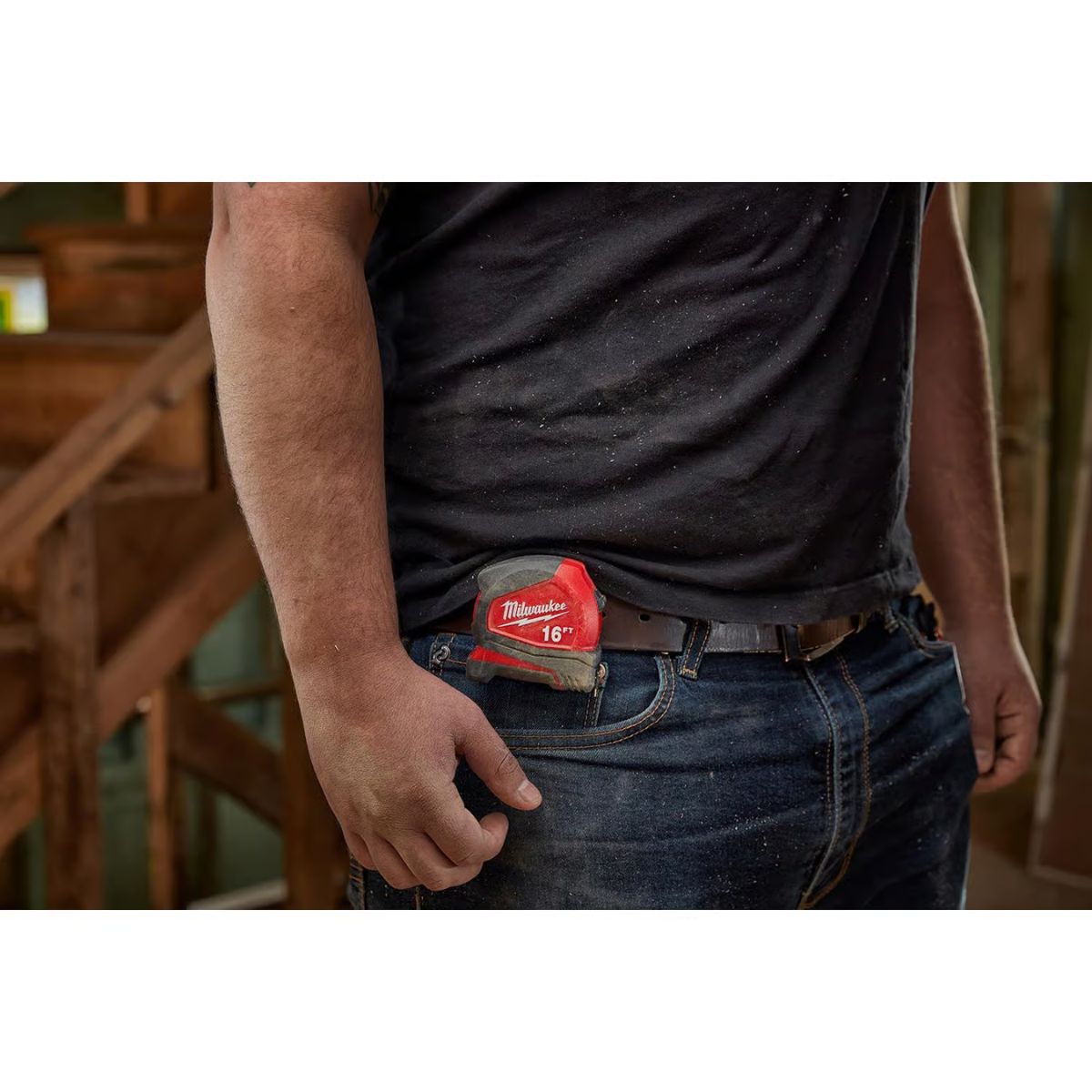 Milwaukee 12 ft. L x 1.32 in. W Compact Tape Measure 1 Pack