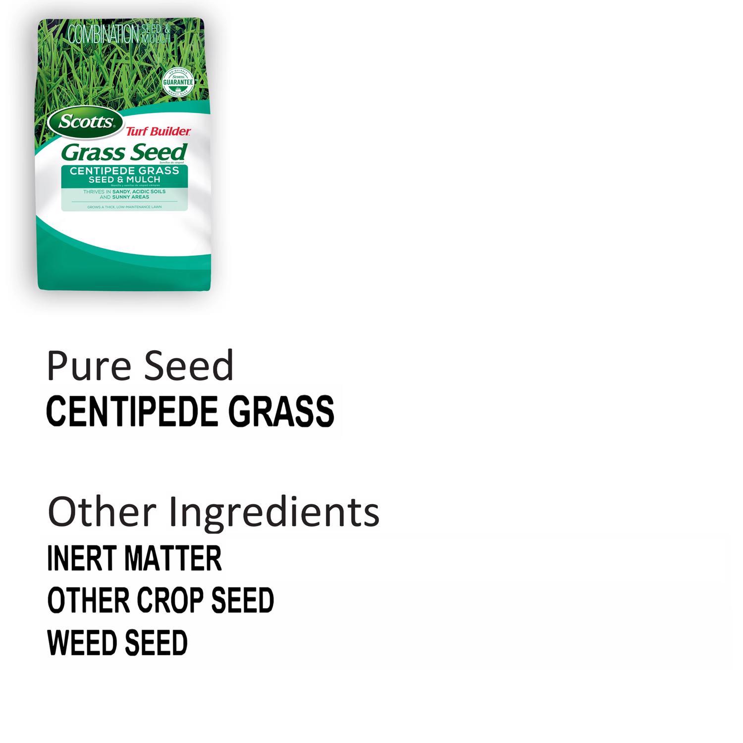 Scotts Turf Builder Centipede Grass Full Sun Grass Seed and Mulch 5 lb