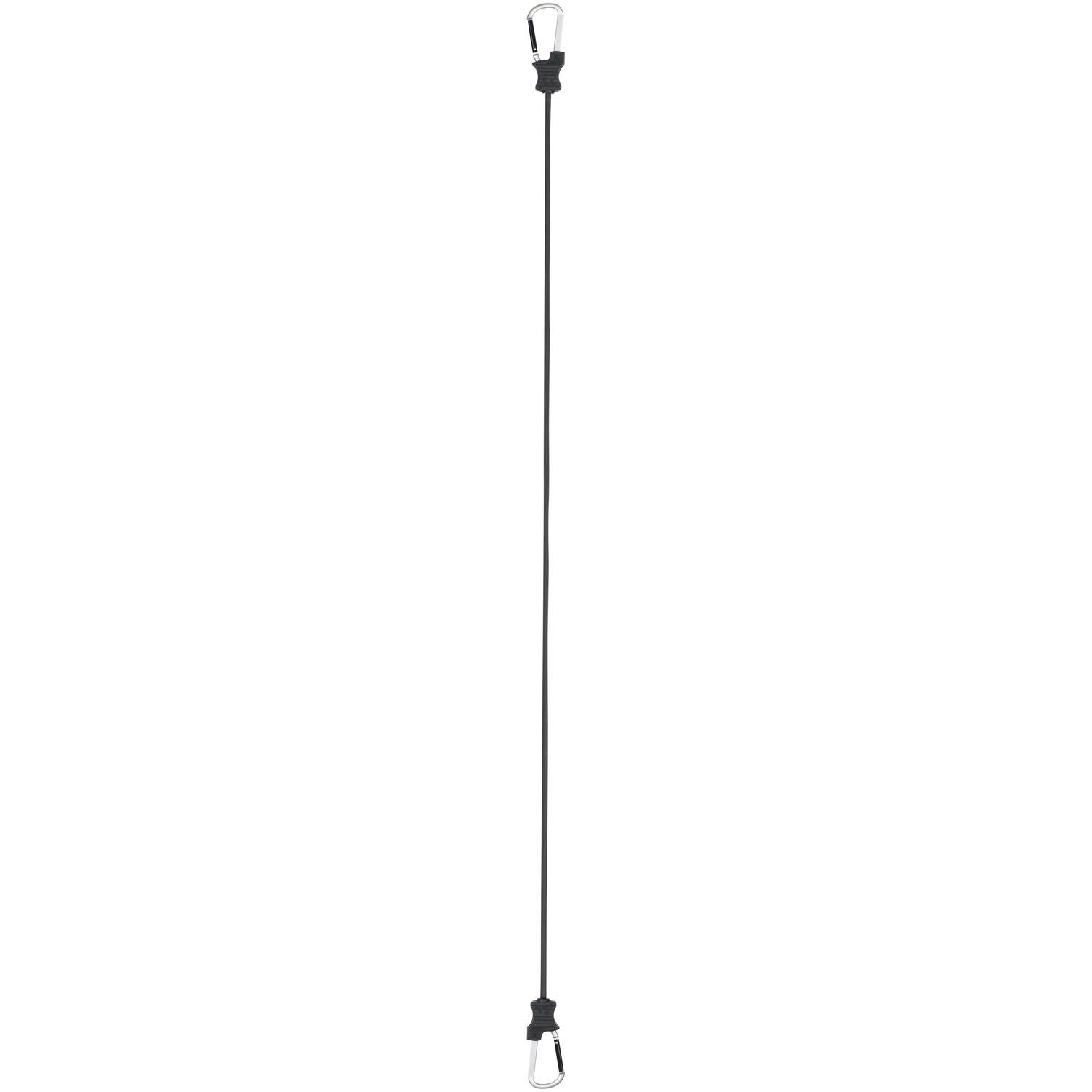 Keeper Black Carabiner Style Bungee Cord 48 in. L X 0.315 in. 1 pk