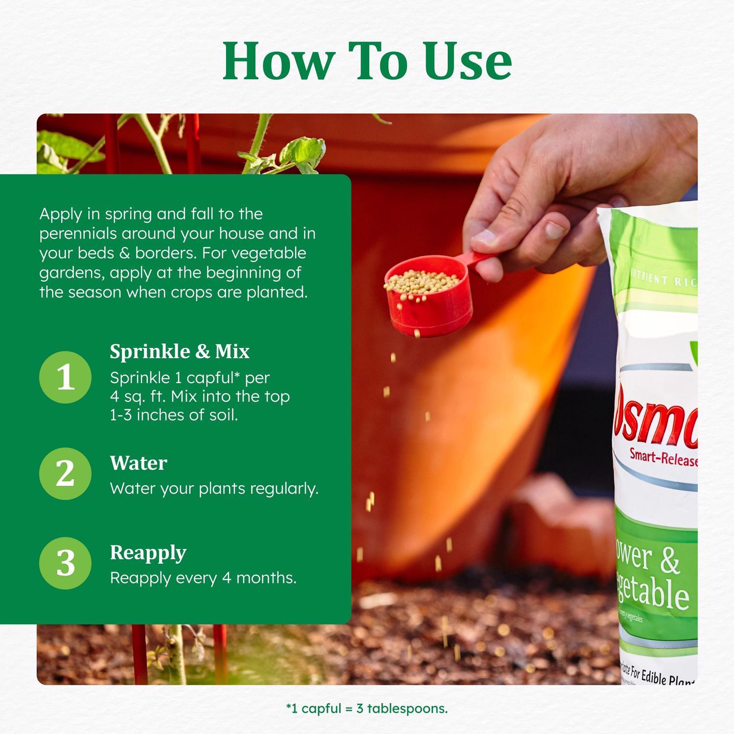 Osmocote Smart-Release Flower & Vegetable Granules Plant Food 8 lb