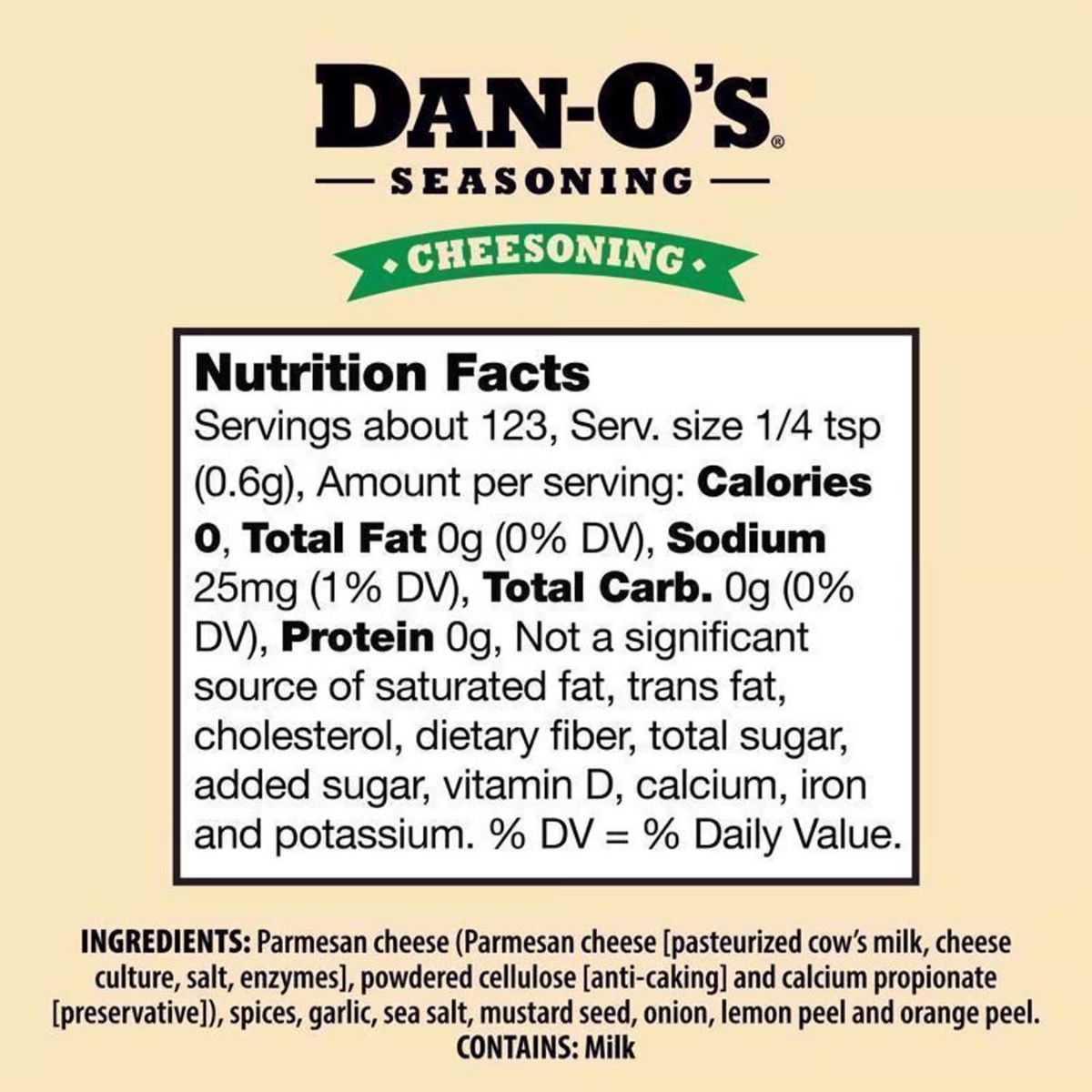 Dan-O's Cheesoning Seasoning 2.6 oz.