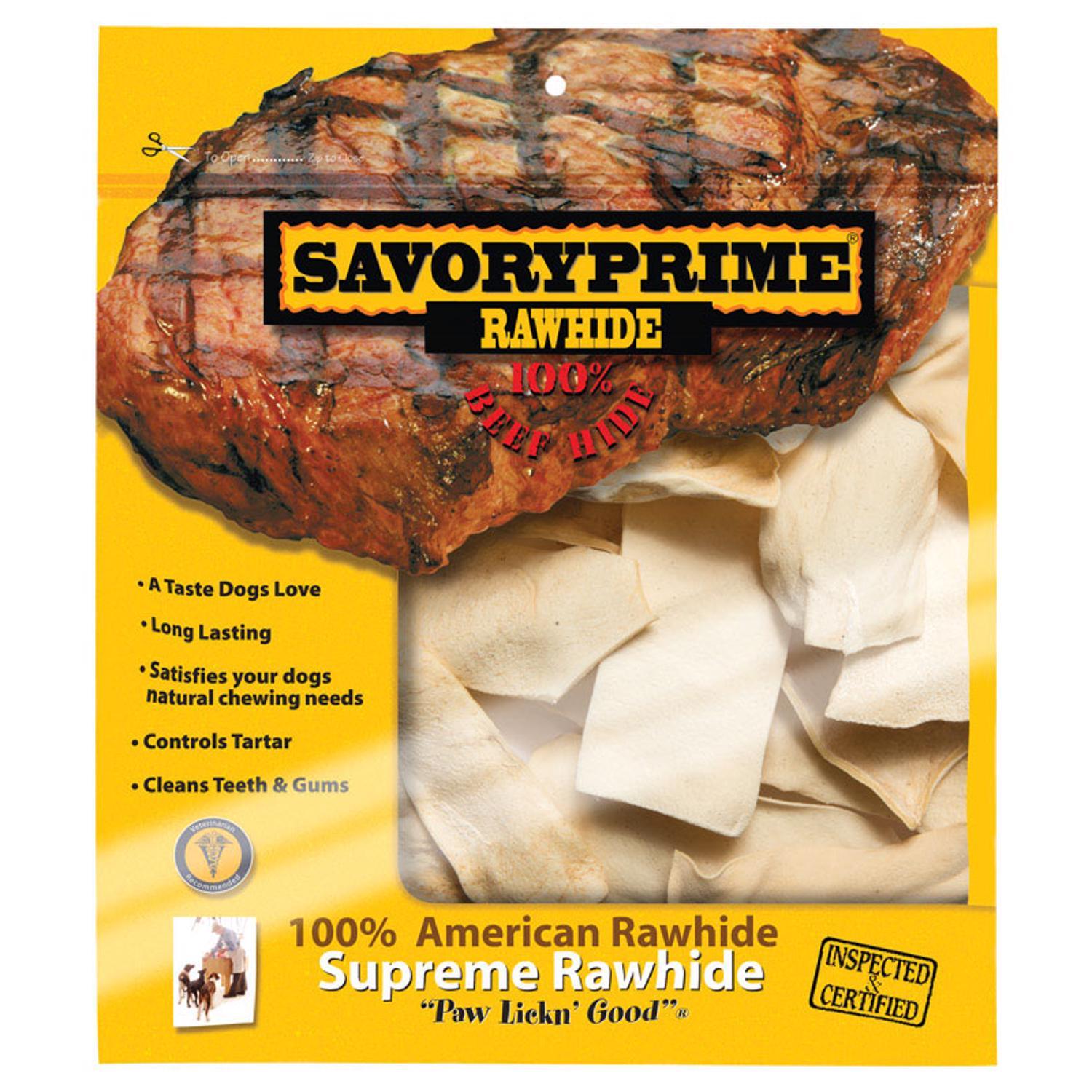 Savory Prime Natural All Size Dogs All Ages Rawhide Chips Beef Rawhide 6 in. L 1 pk