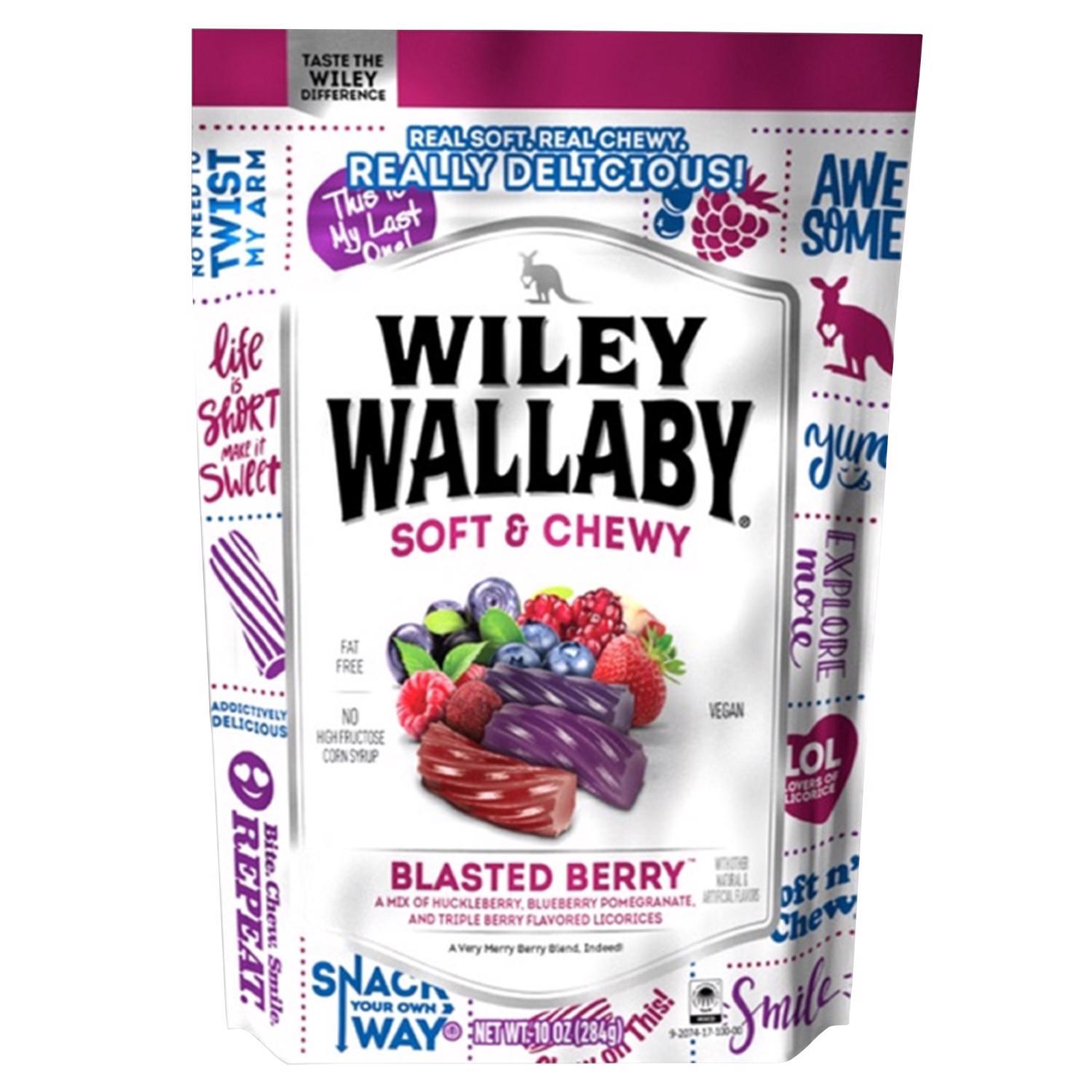 Wiley Wallaby Australian Style Blasted Berry Licorice 10 oz