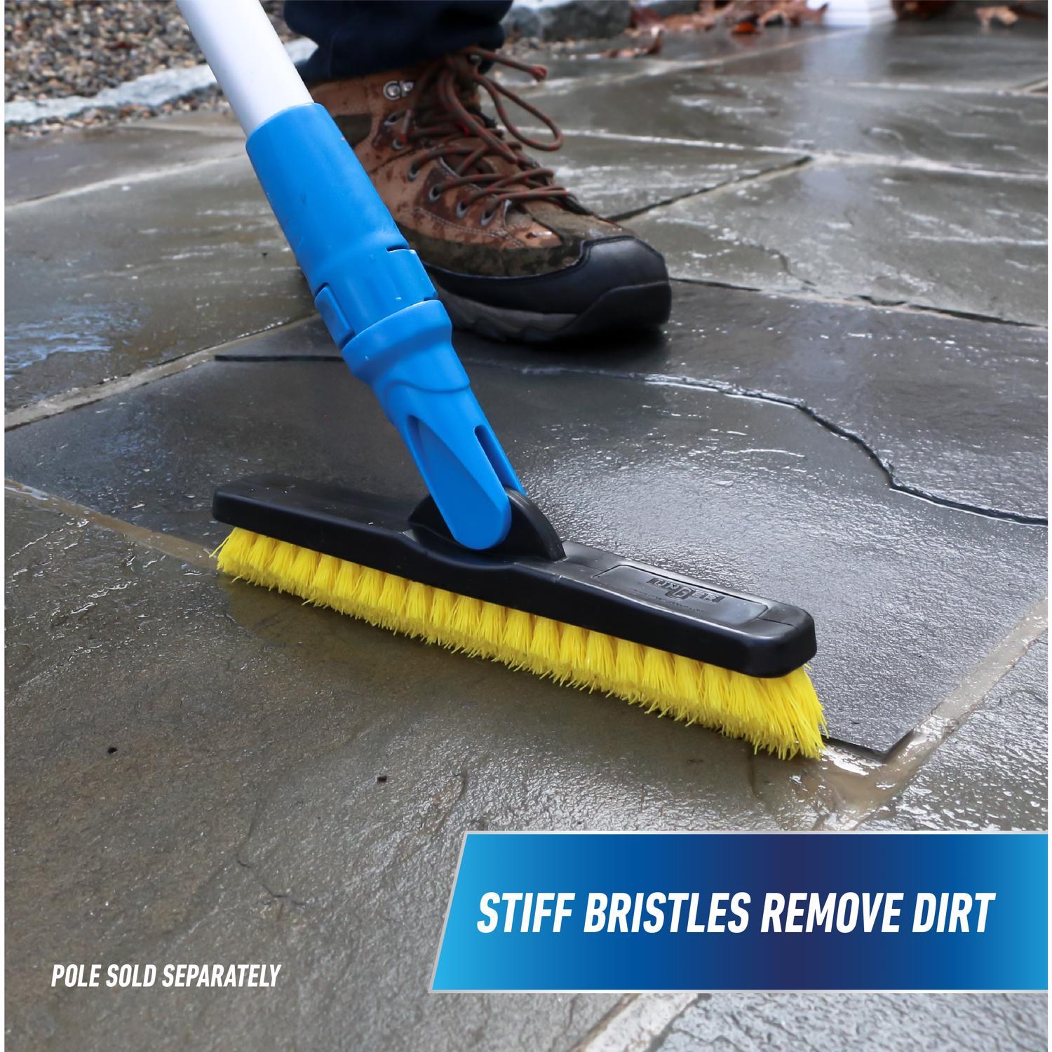 Unger 5.5 in. W Medium Bristle Plastic Handle Grout Brush