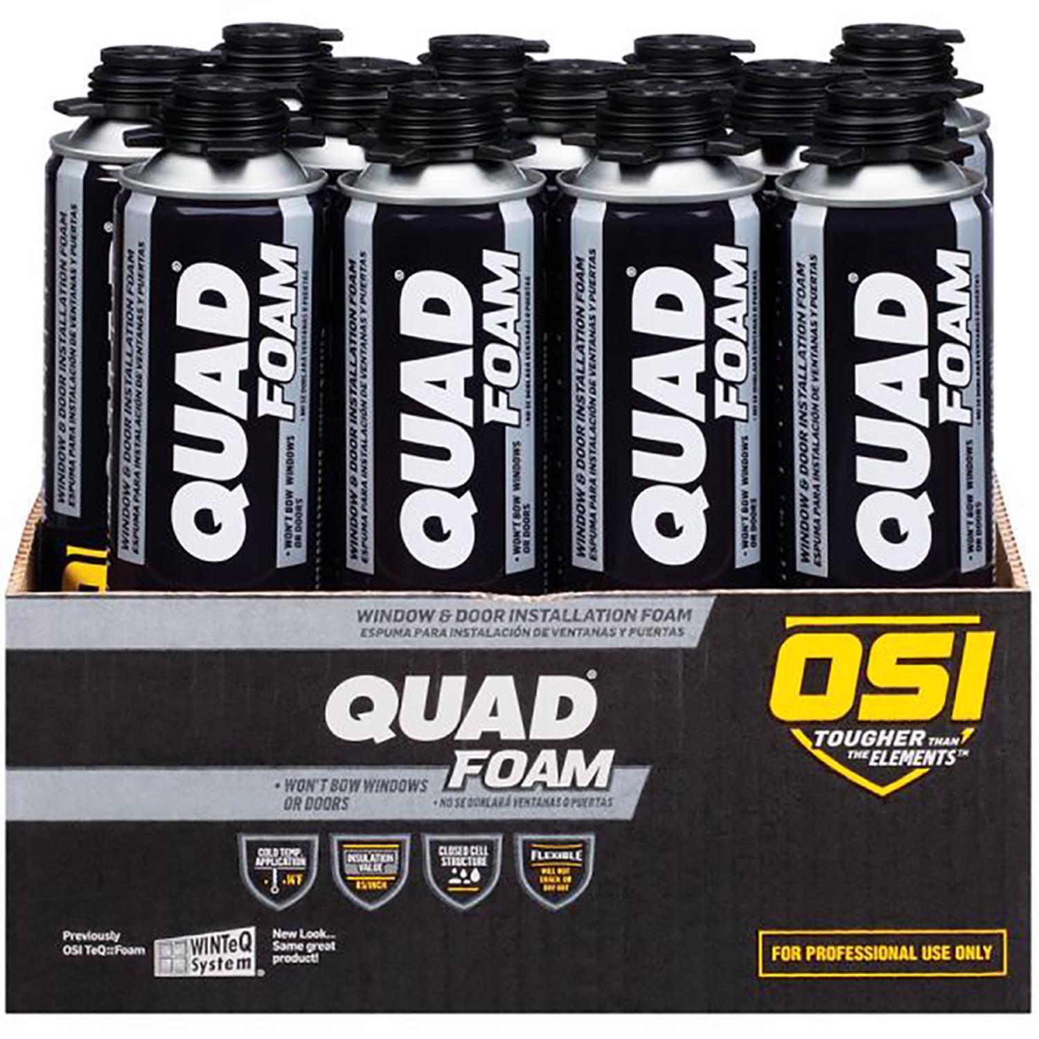 OSI Quad Tan Foam Window and Door Foam Sealant 21.1 oz