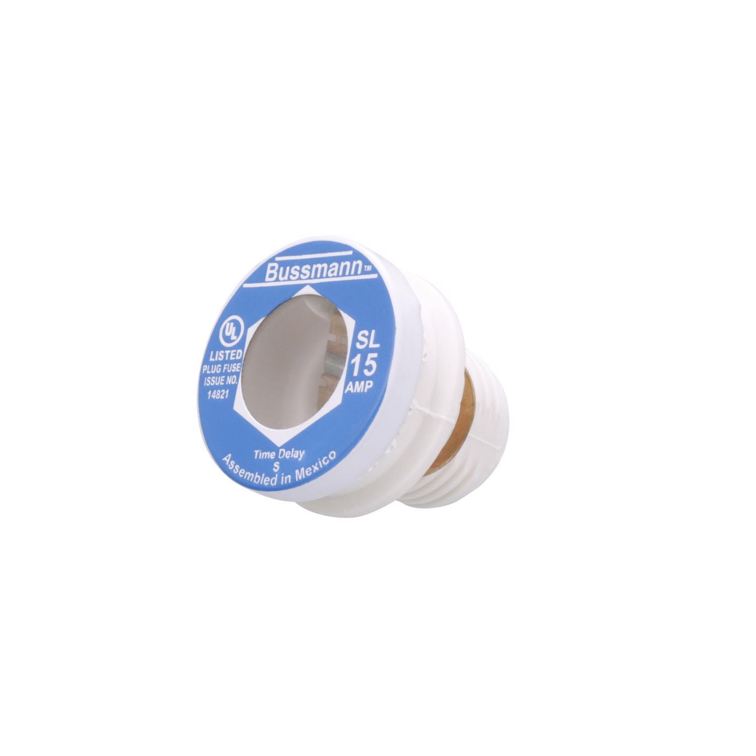 Bussmann 15 amps Tamper Proof Plug Fuse 3 pk