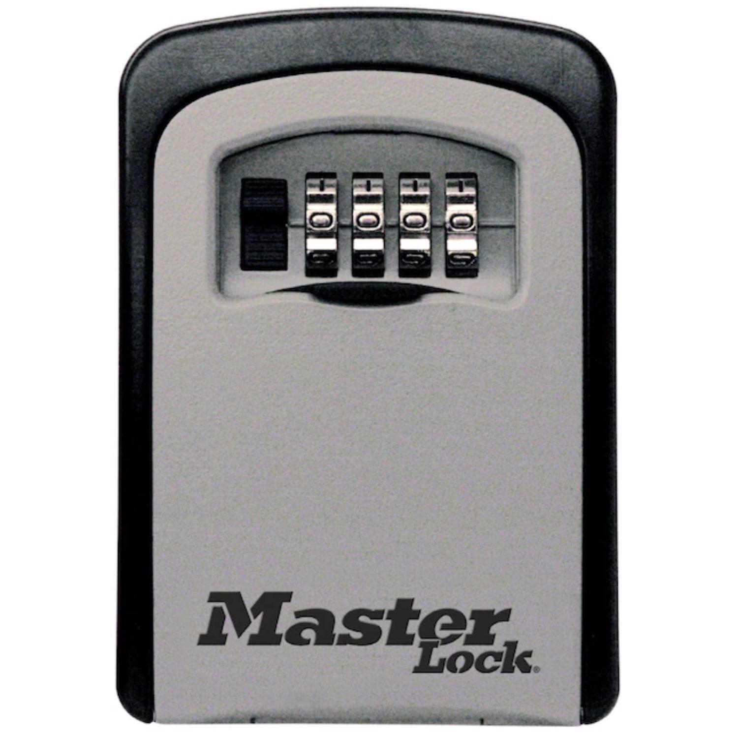 Master Lock 5-7/32 in. H X 1-11/16 in. W X 3-1/4 in. L Steel 4-Digit Combination Lock Box