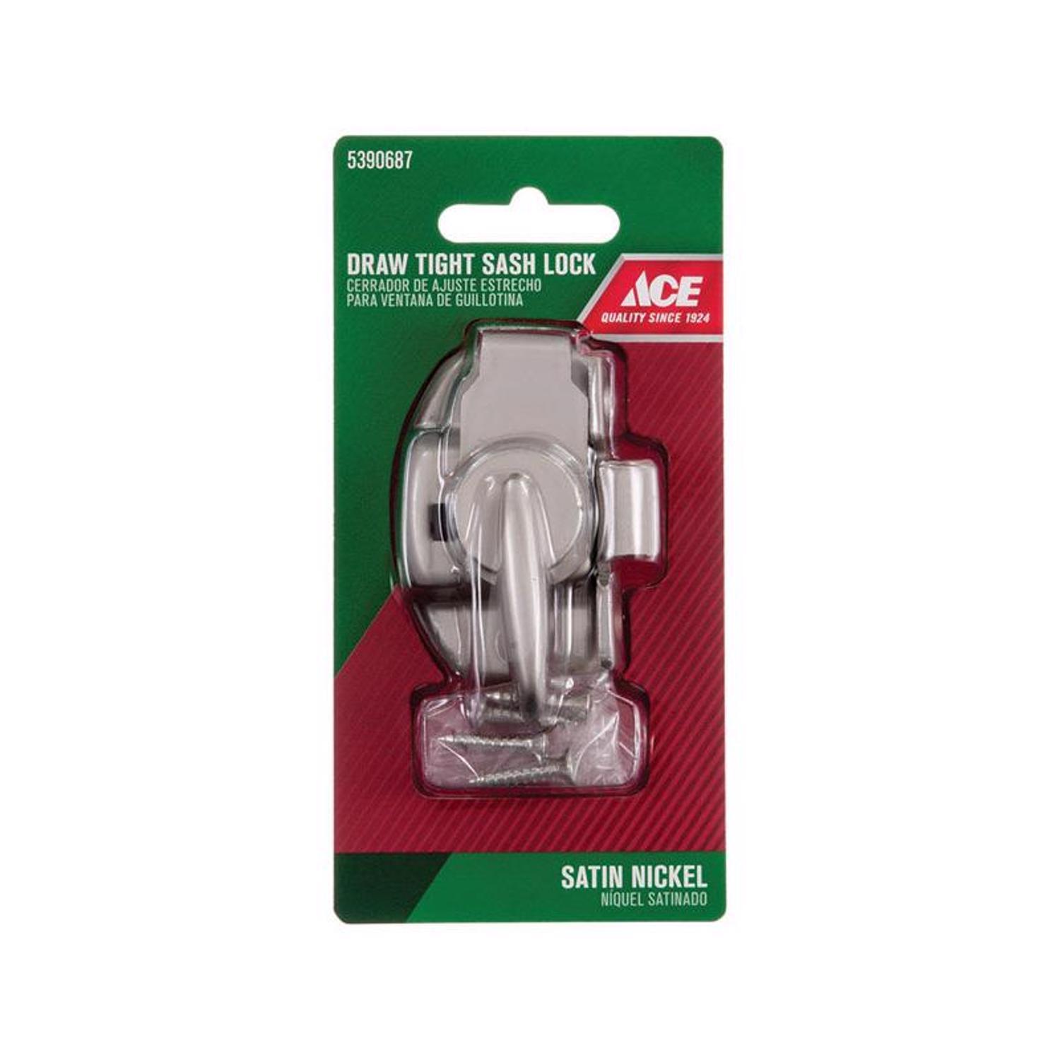 Ace Silver Brass Window Lock 1 pk