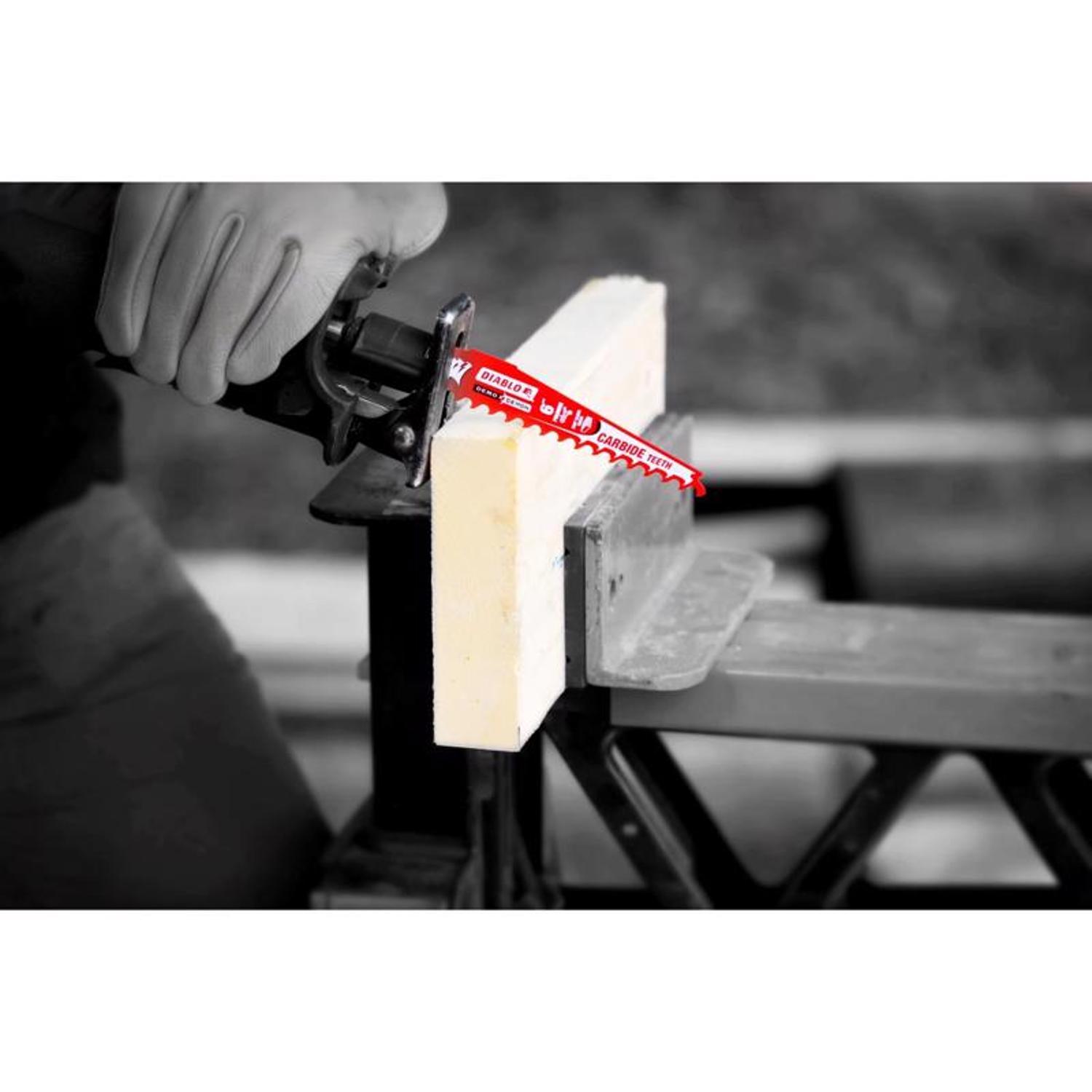 Diablo Demo Demon 6 in. Carbide Tipped Pruning & Clean Wood Reciprocating Saw Blade 3 TPI 1 pk