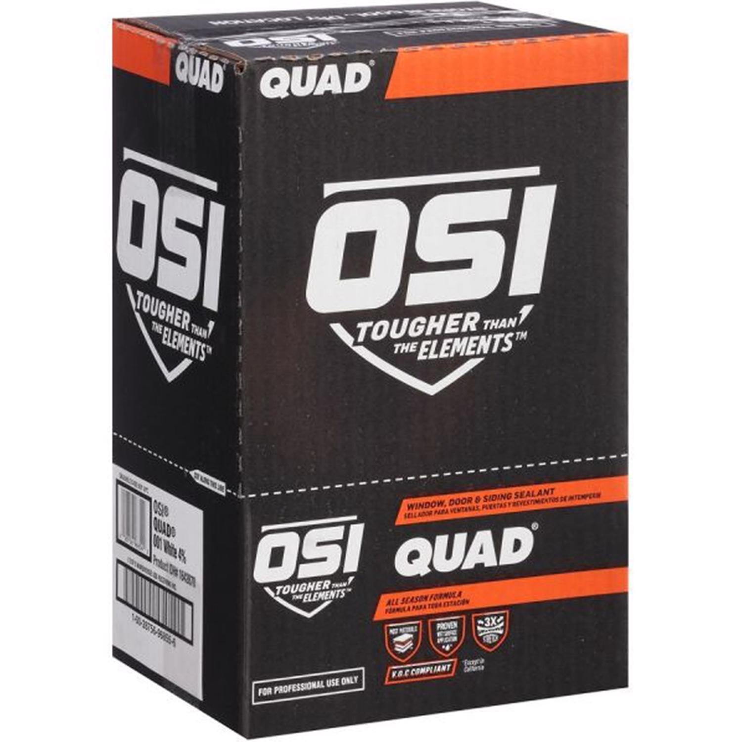 OSI QUAD Matte Clear Elastomeric Sealant 10 oz