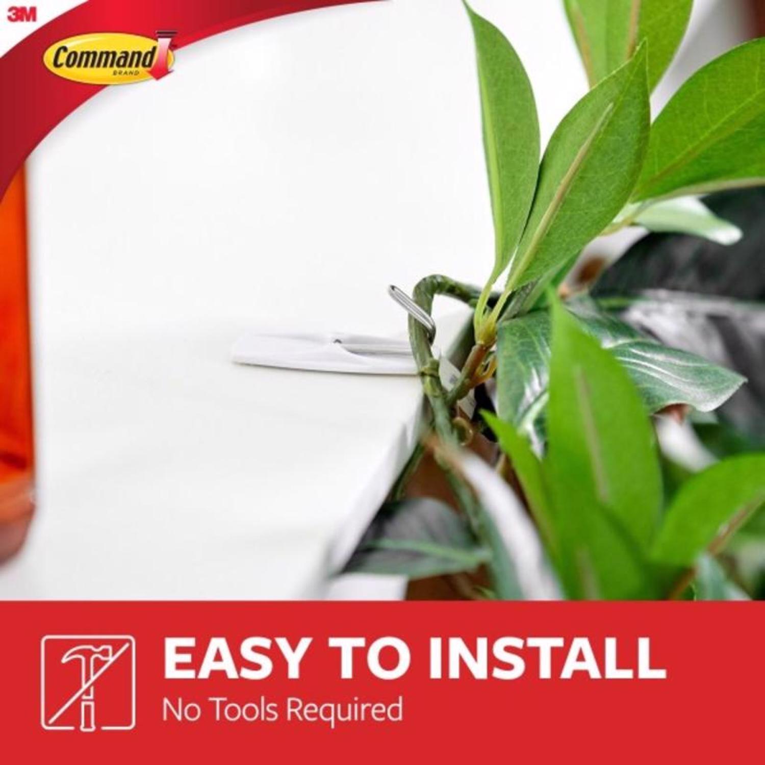 3M Command Medium Plastic Wire Hooks 2-1/6 in. L 7 pk