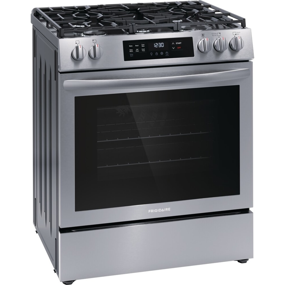 Frigidaire 30 in. Freestanding Gas Range with 5 Sealed Burners, 5.1 cu. ft. Oven Capacity