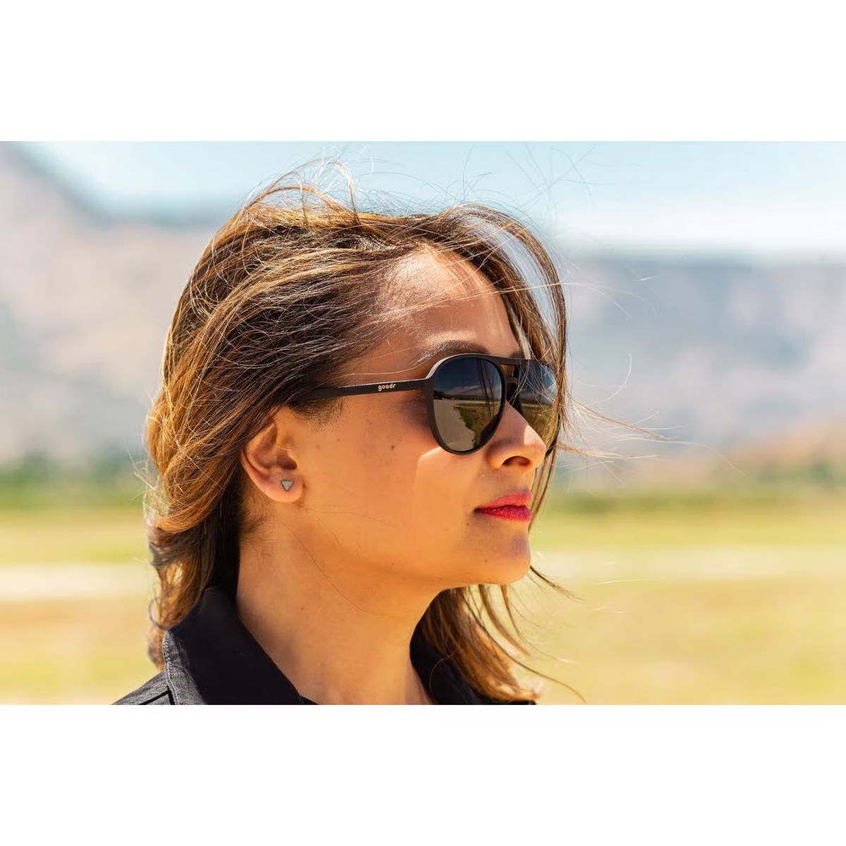goodr Mach G - Operation Blackout Sunglasses Unisex Black Frame Black Lens Polarized