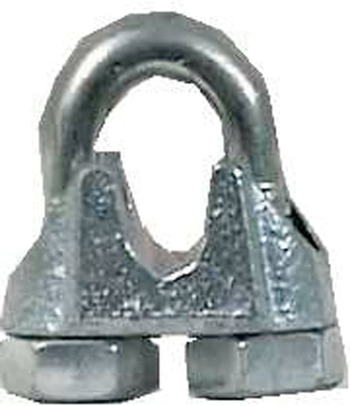 Campbell Electro-Galvanized Malleable Iron Wire Rope Clip 1/8 in. L