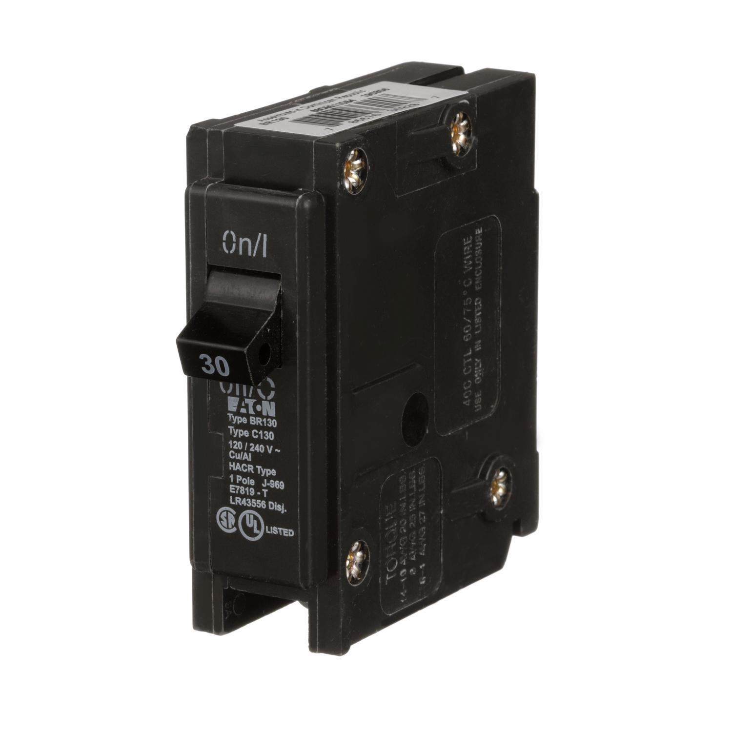 Eaton 30 amps Plug In Single Pole Circuit Breaker