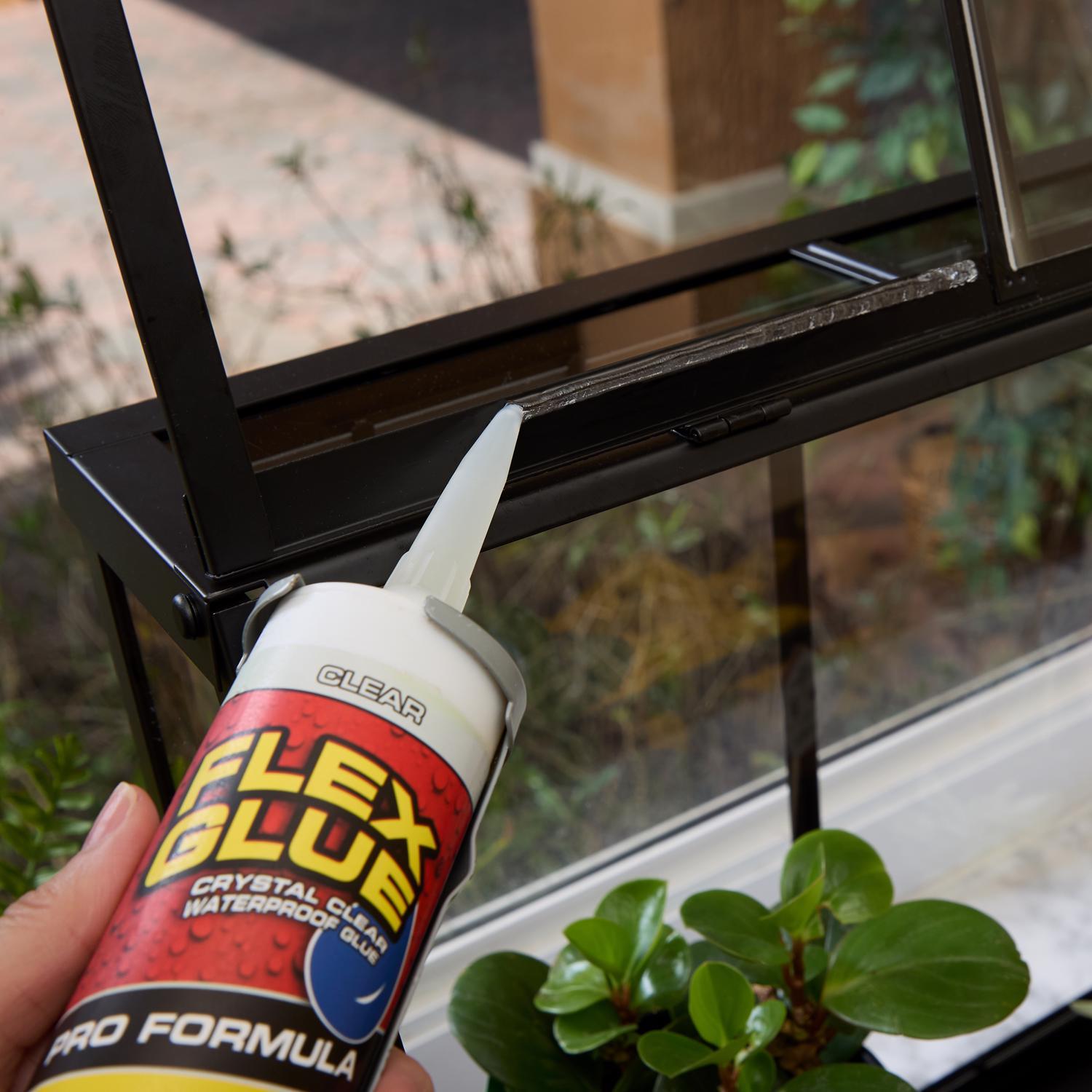 Flex Seal Family of Products Flex Glue Super Strength Rubber Clear Adhesive Cartridge Refill 9 fl. o