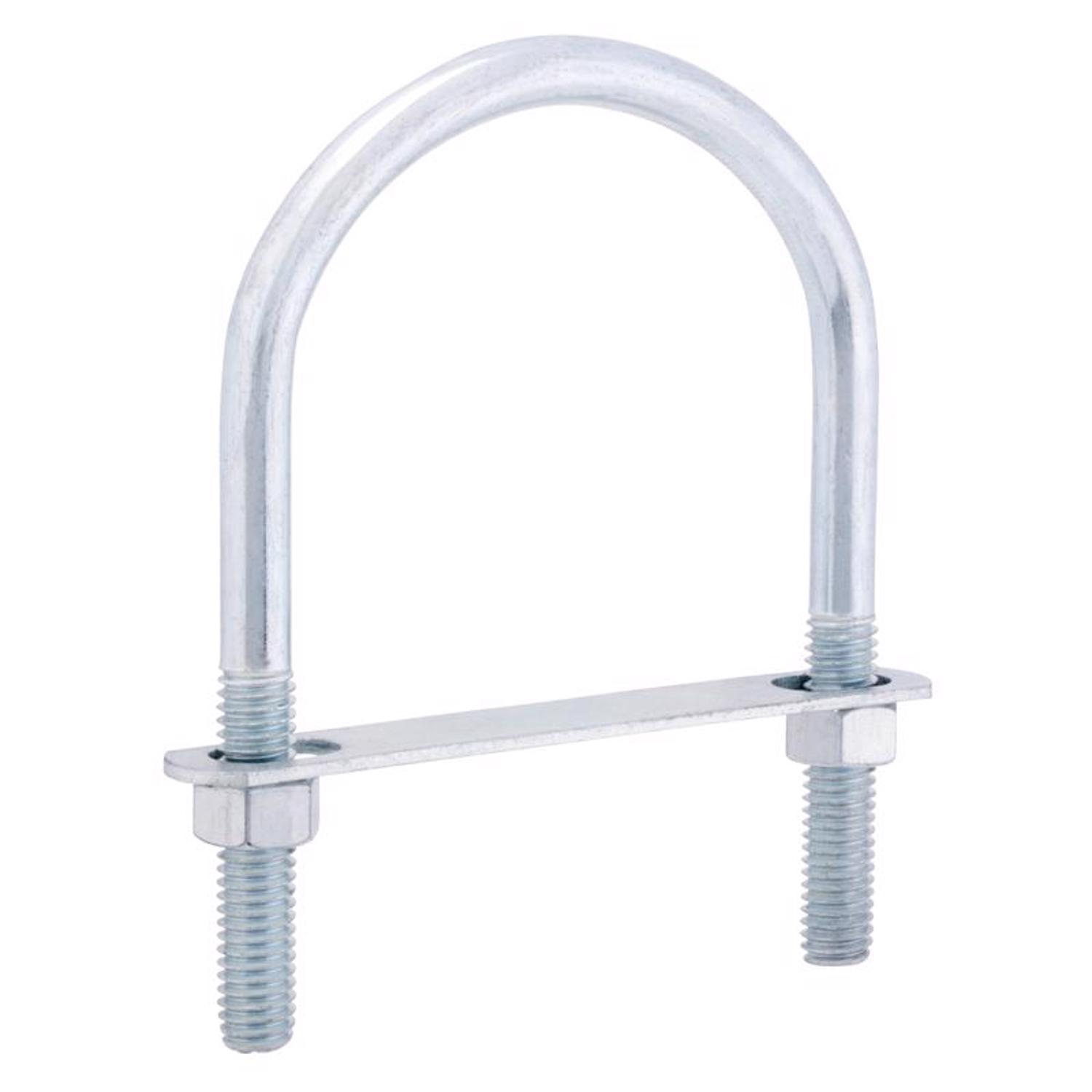 Hampton 3/8 in. X 2-1/2 in. W X 3-5/8 in. L Coarse Zinc-Plated Steel U-Bolt