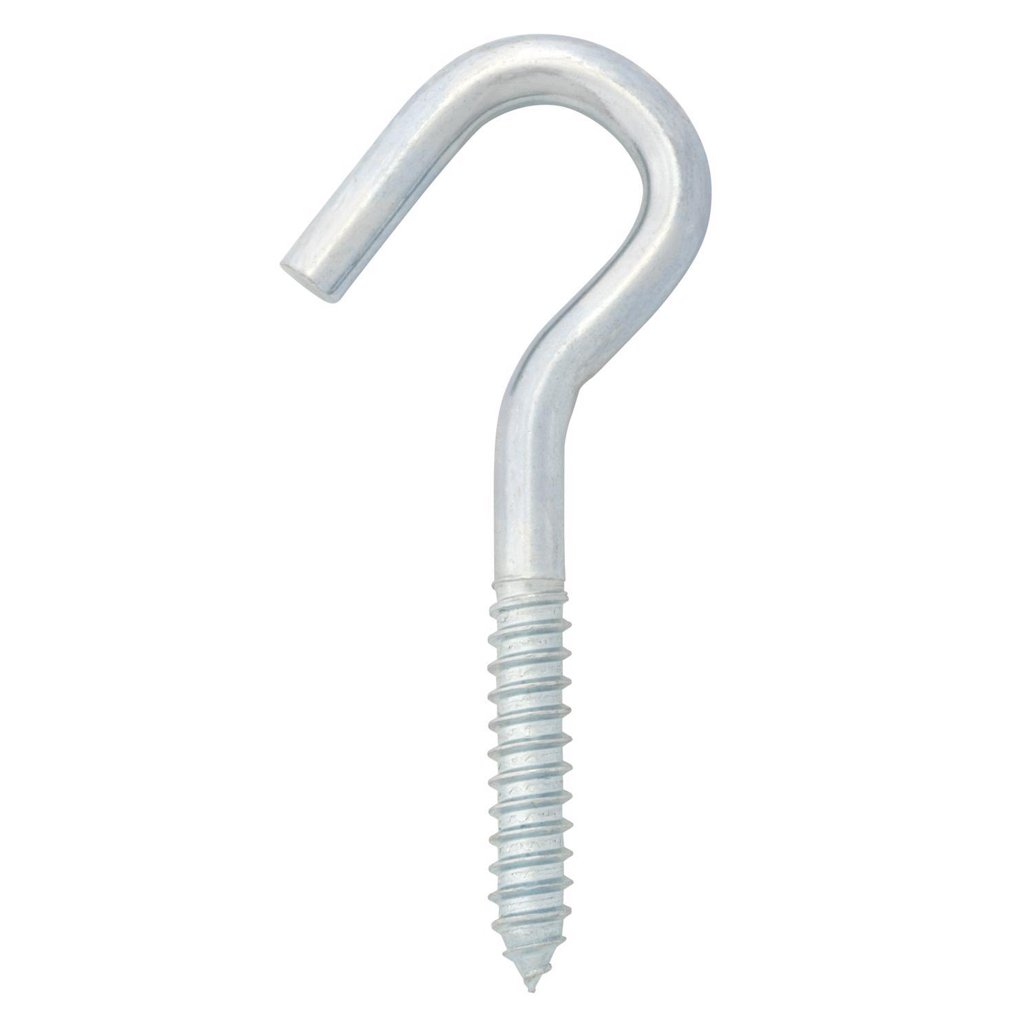 Hampton Small Zinc-Plated Silver Steel 4.8125 in. L Clothesline Hook 300 lb 1 pk