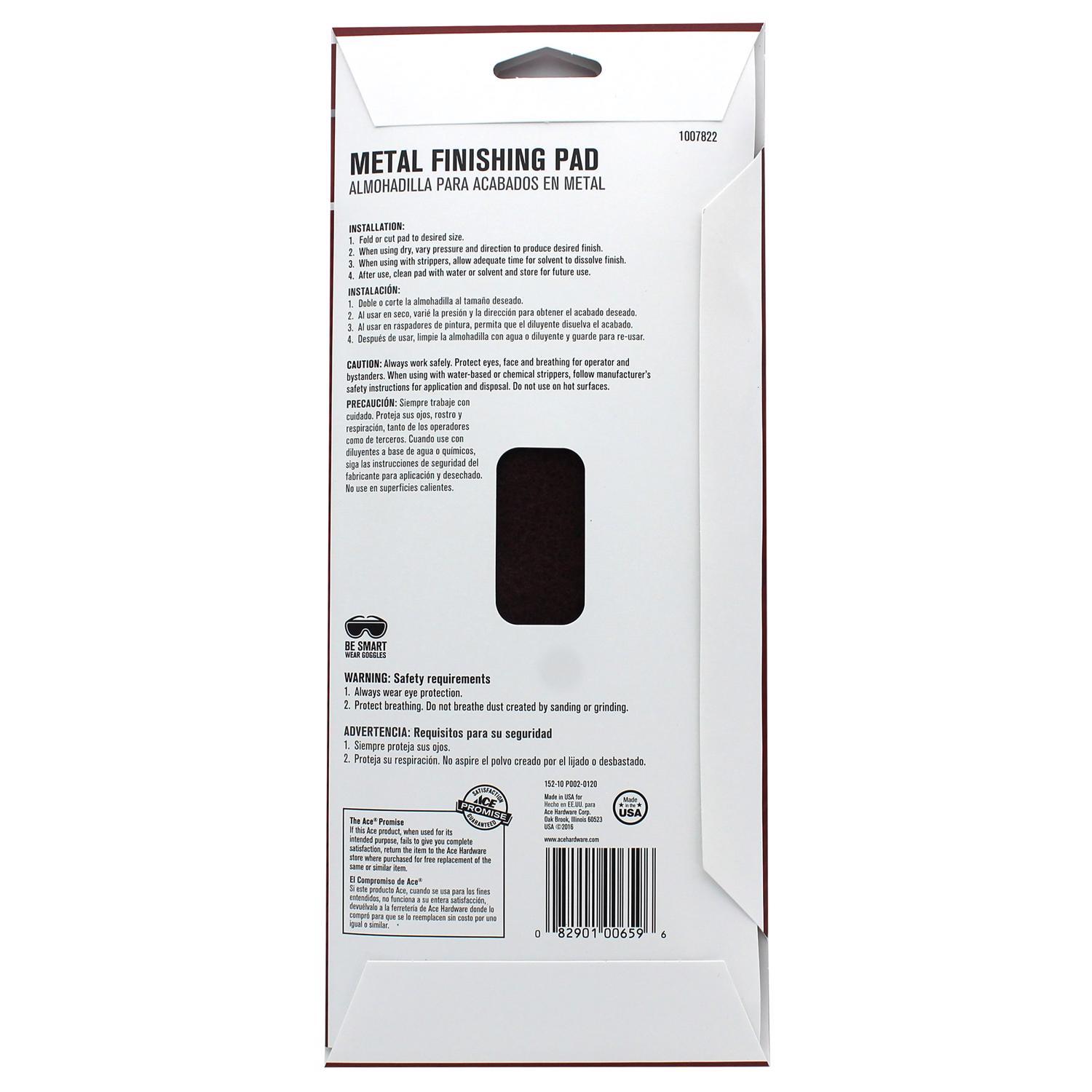 Ace 1 Grade Very Fine Finishing Pad 1 pk