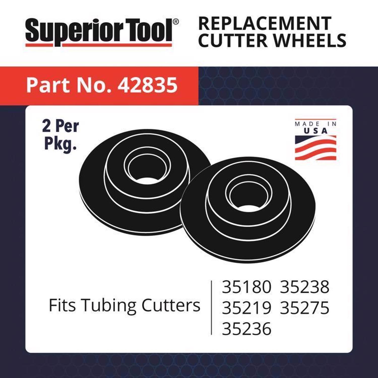 Superior Tool 1-1/4 in. Tubing Cutter Black/Silver 1 pc